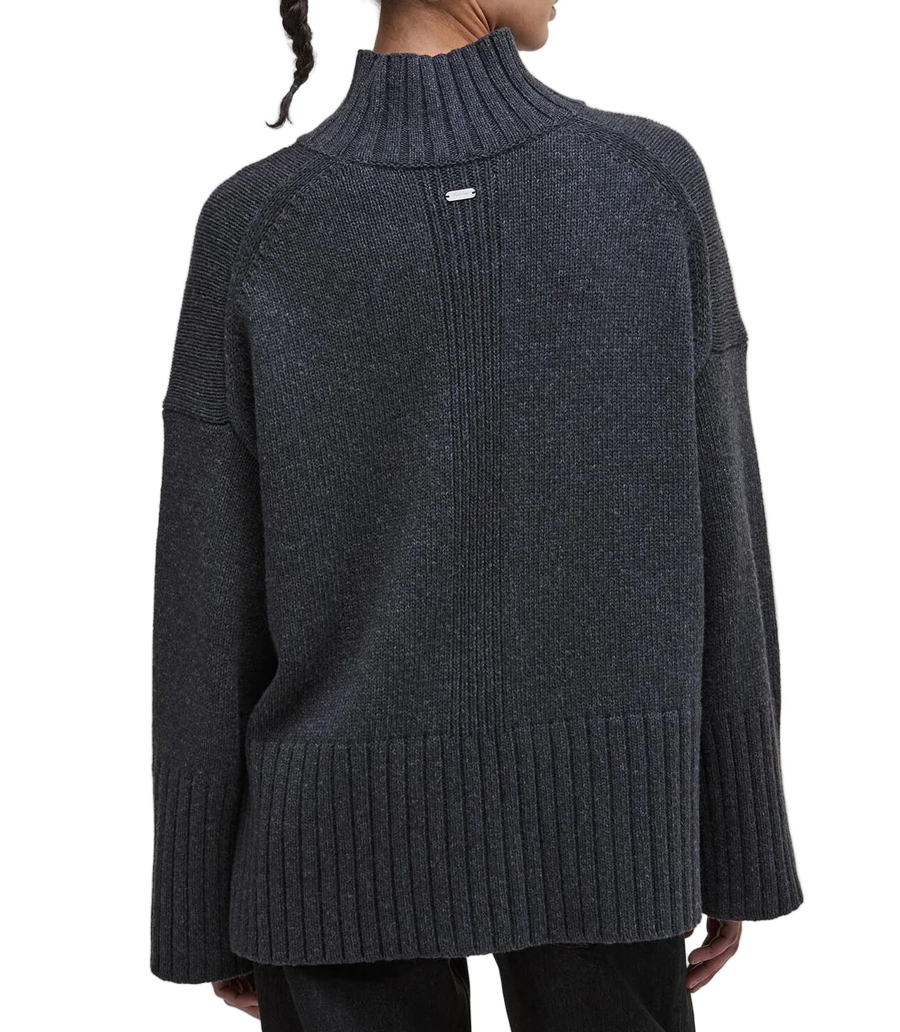 Barbour Womens Serena High-Neck Jumper Sweater - Image 3
