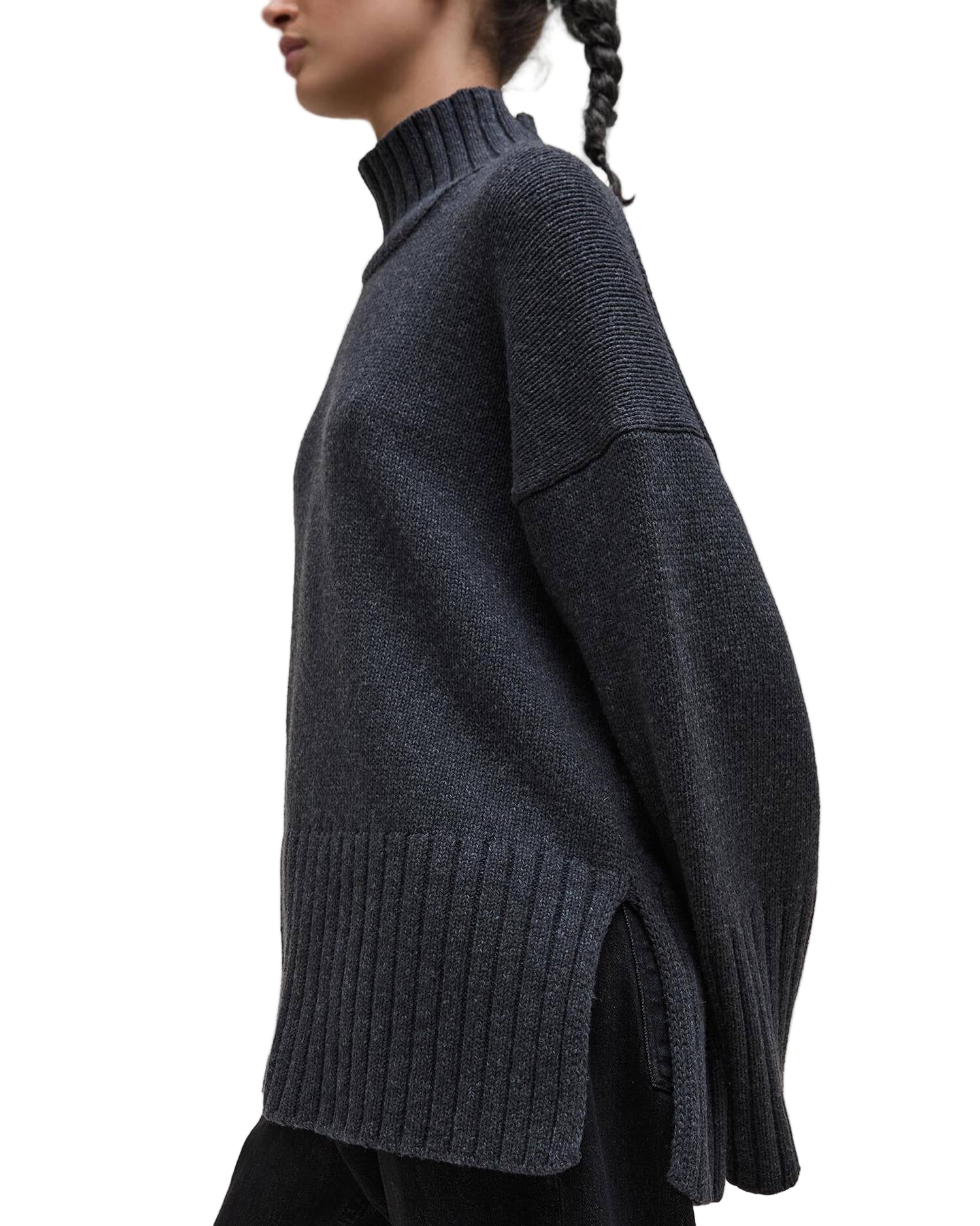Barbour Womens Serena High-Neck Jumper Sweater - Image 4
