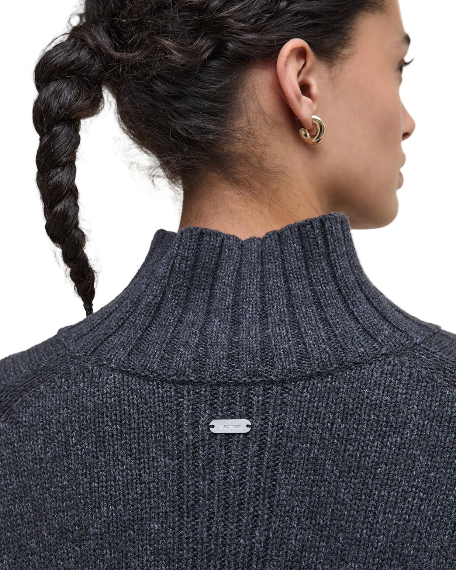 Barbour Womens Serena High-Neck Jumper Sweater - Image 5