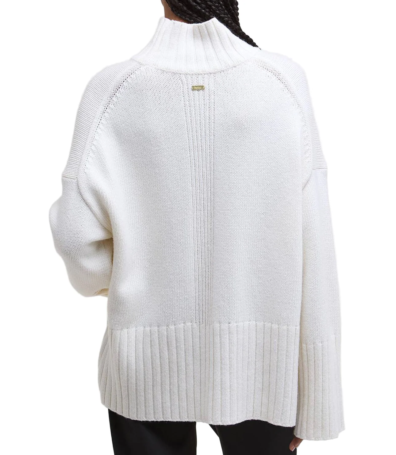 Barbour Womens Serena High-Neck Jumper Sweater - Image 3