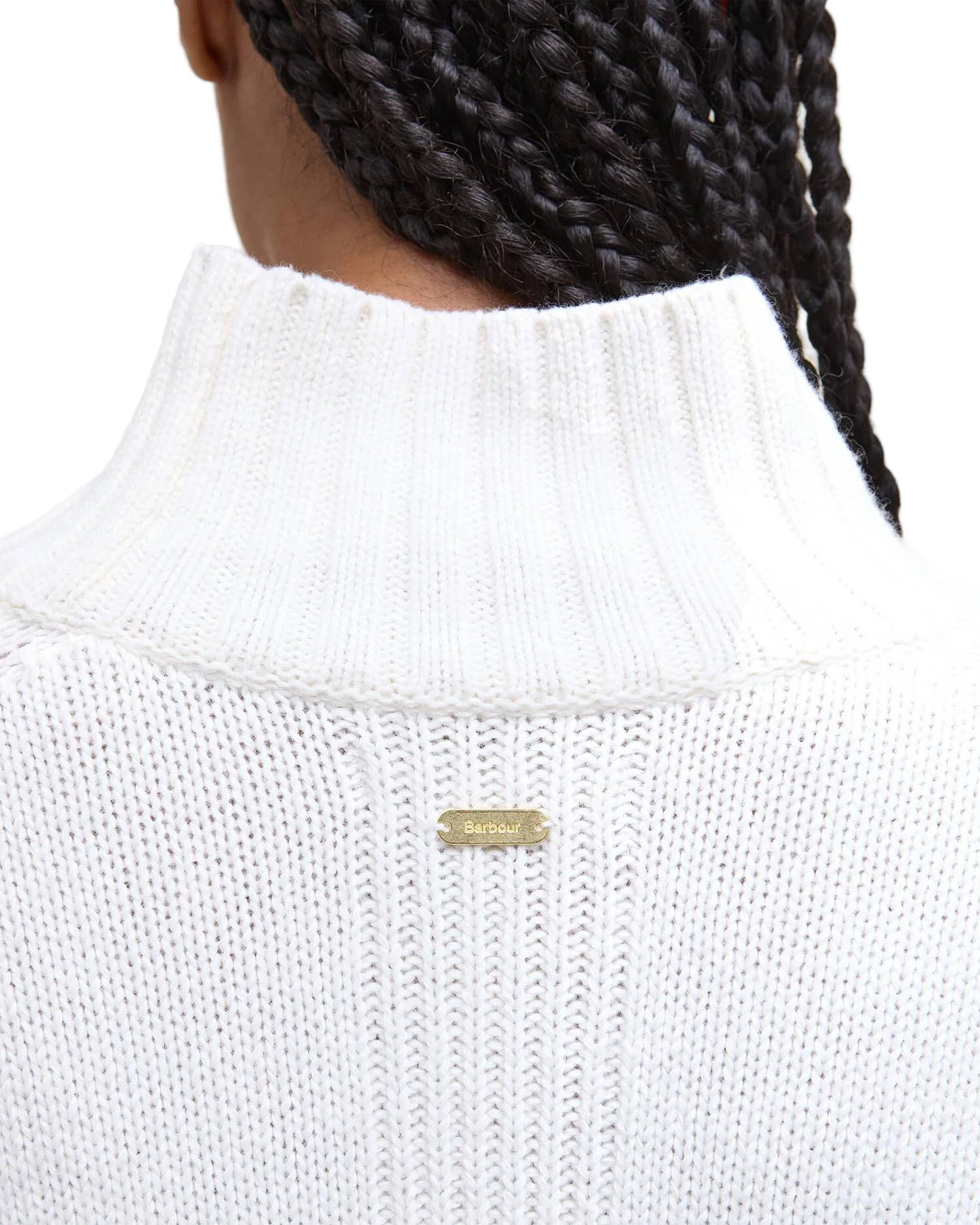 Barbour Womens Serena High-Neck Jumper Sweater - Image 4