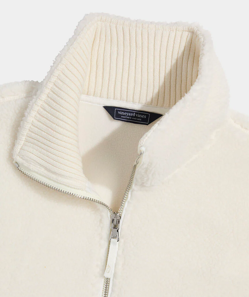 Vineyard Vines Womens Heritage Fleece Vest - Image 2