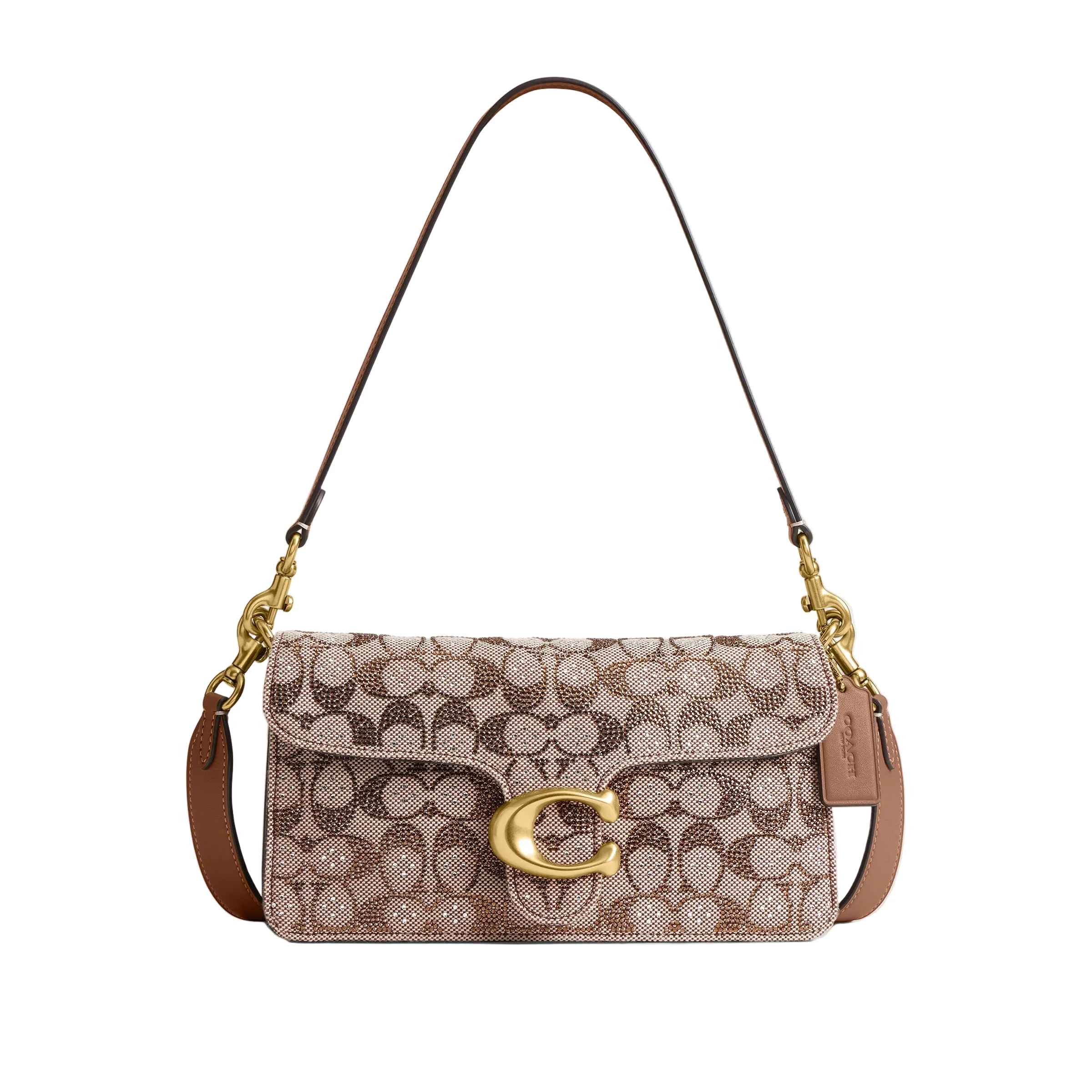 COACH Crystal Signature Jacquard Tabby 26 Shoulder Handbag