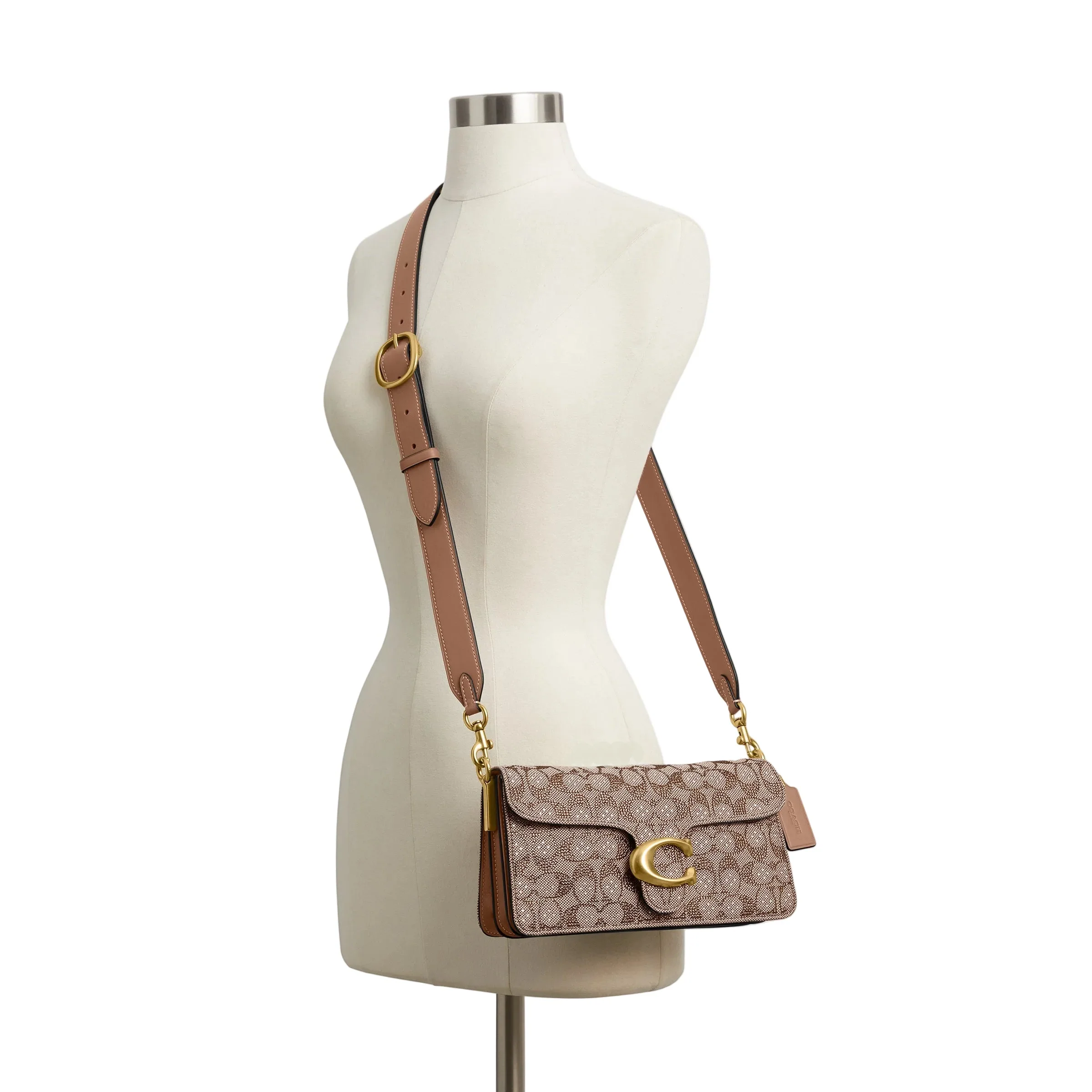 COACH Crystal Signature Jacquard Tabby 26 Shoulder Handbag - Image 8