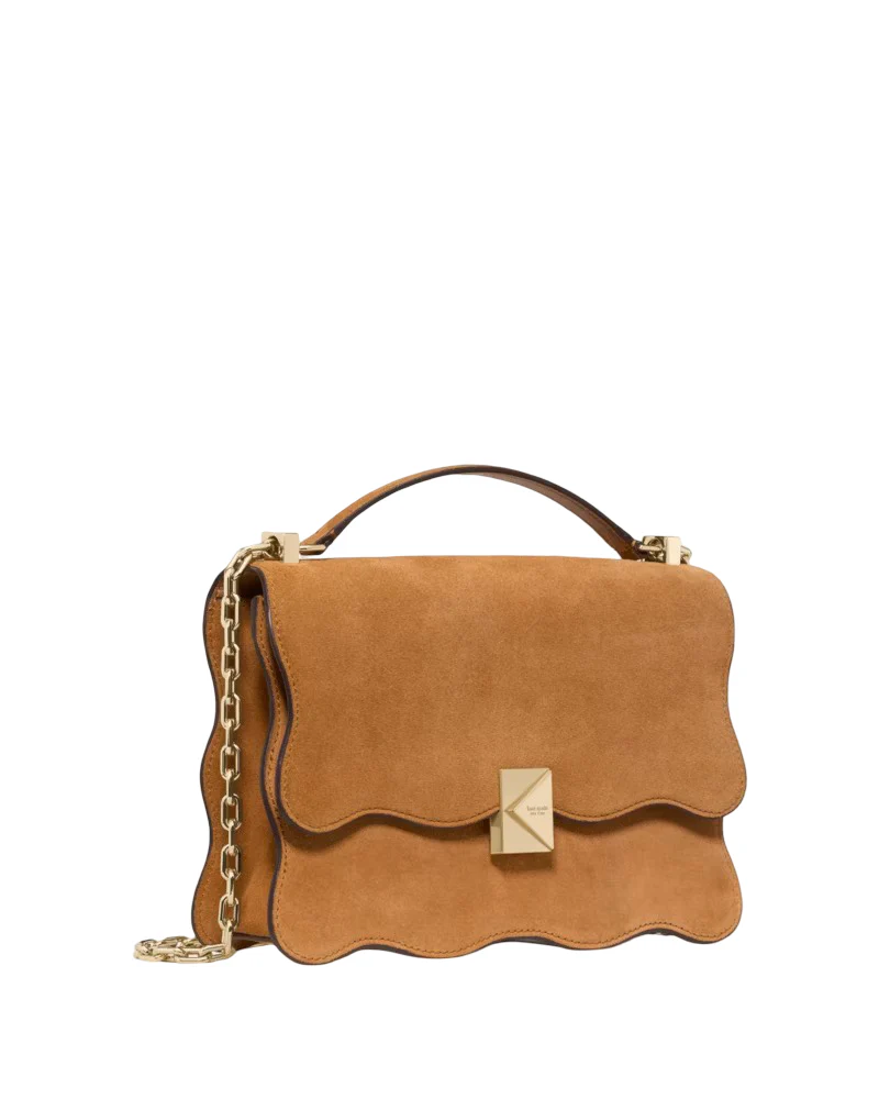 Kate Spade Deco Wavy Suede Convertible Shoulder Handbag - Image 2