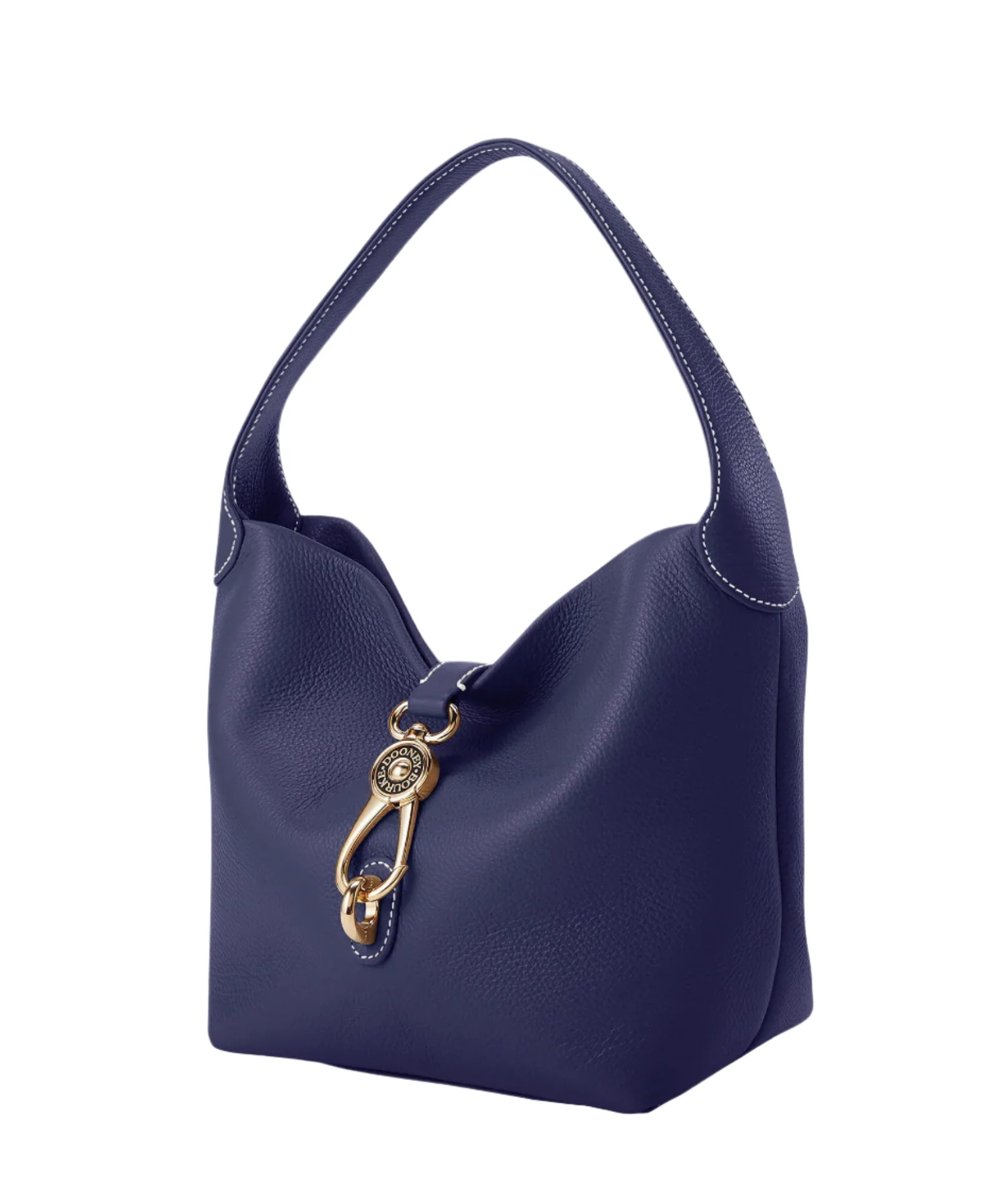 Dooney & Bourke Lucca Leather Logo Lock Hobo Handbag - Image 2