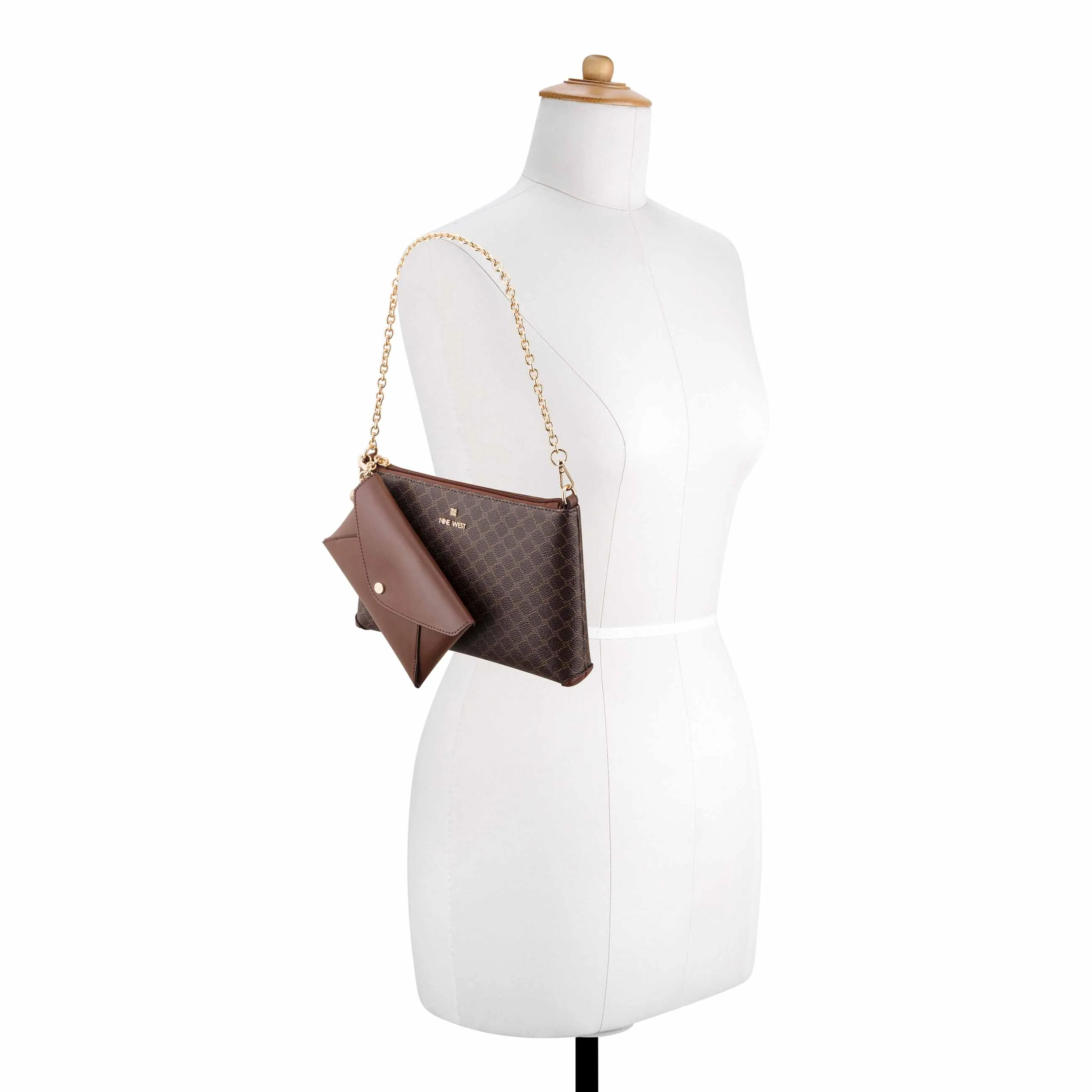 Nine West Marissa Convertible Shoulder Handbag and Wristlet Duo - Image 5