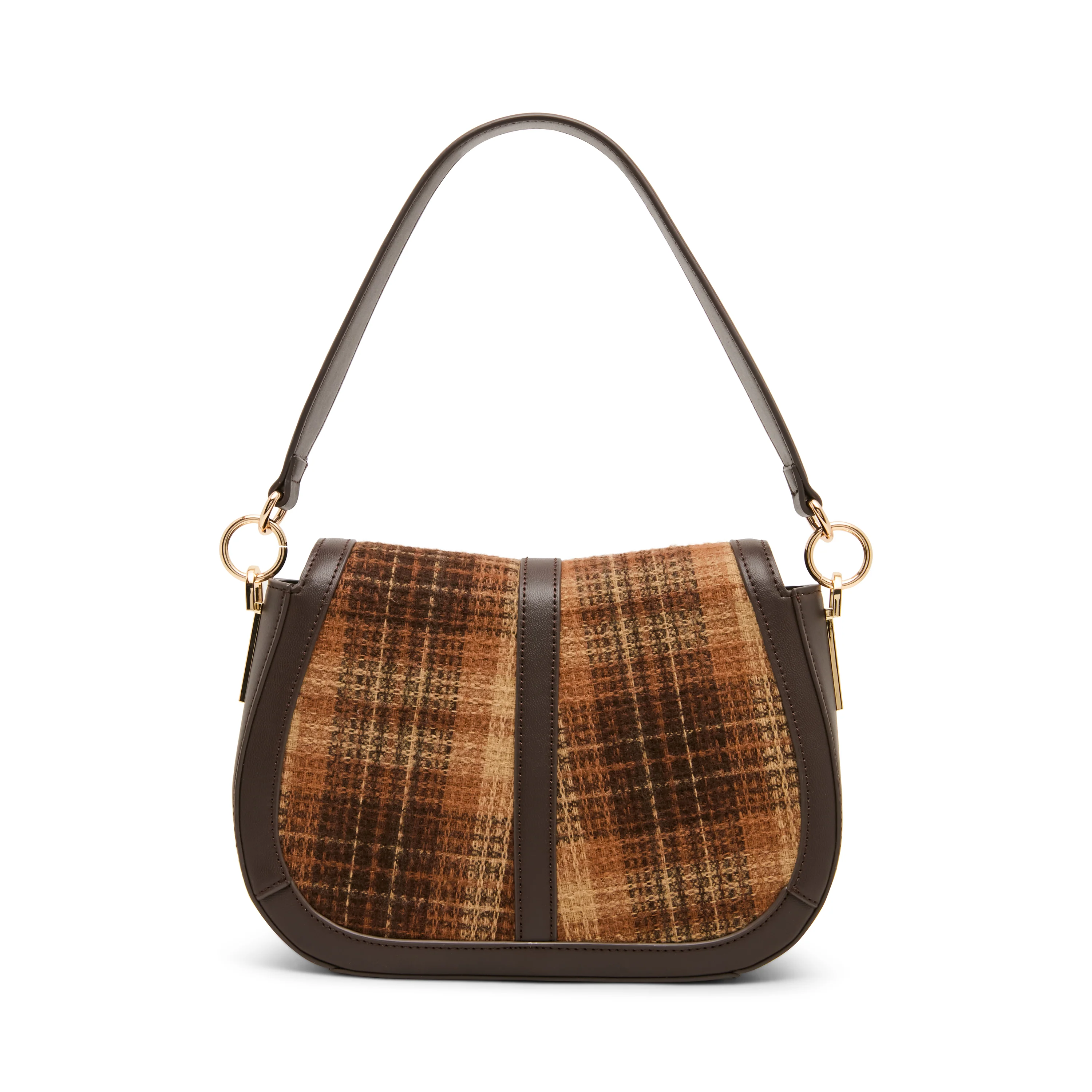 Anne Klein Medium Saddle Flap Shoulder Handbag - Image 3