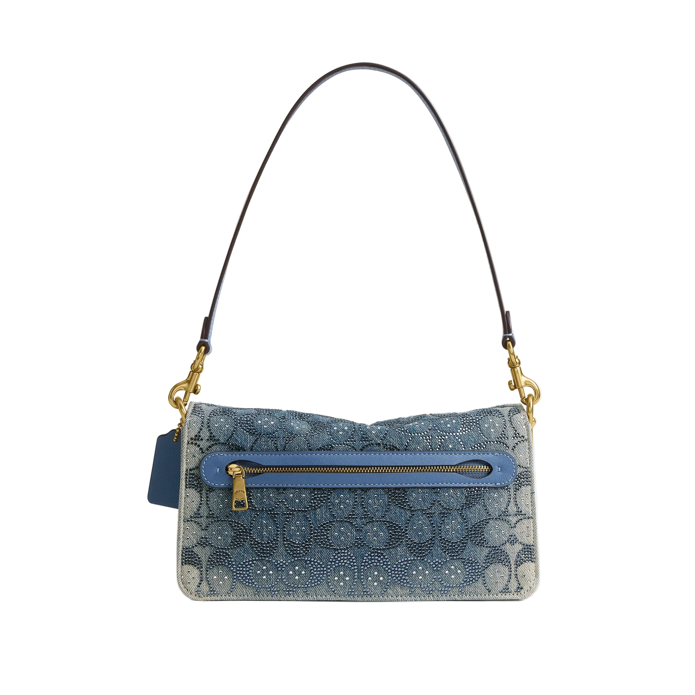 COACH Tabby 26 Signature Denim Shoulder Handbag - Image 3