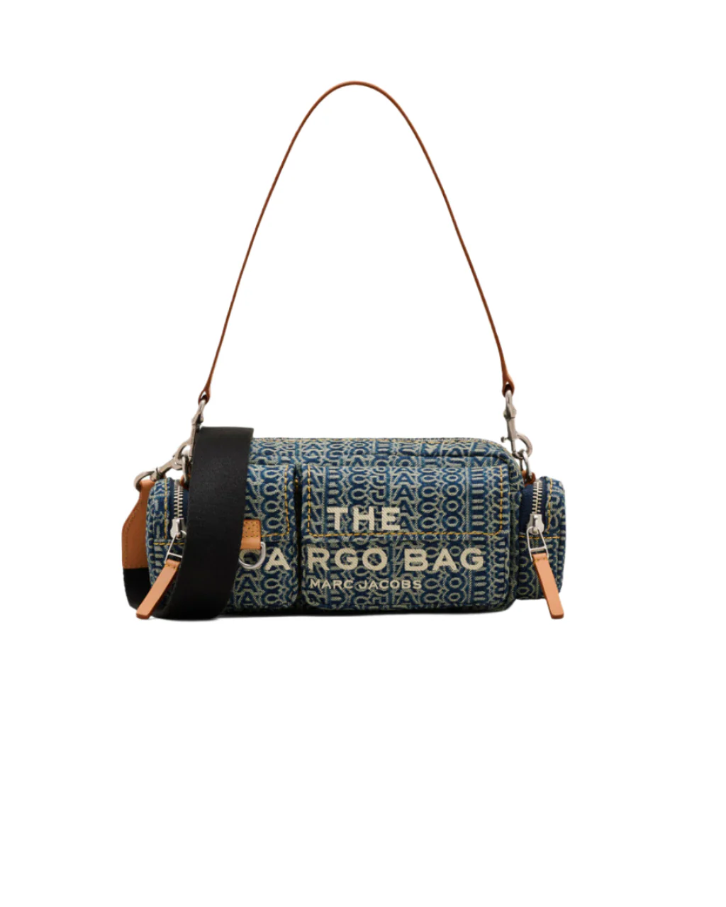 Marc Jacobs The Cargo Monogram Denim Shoulder Handbag