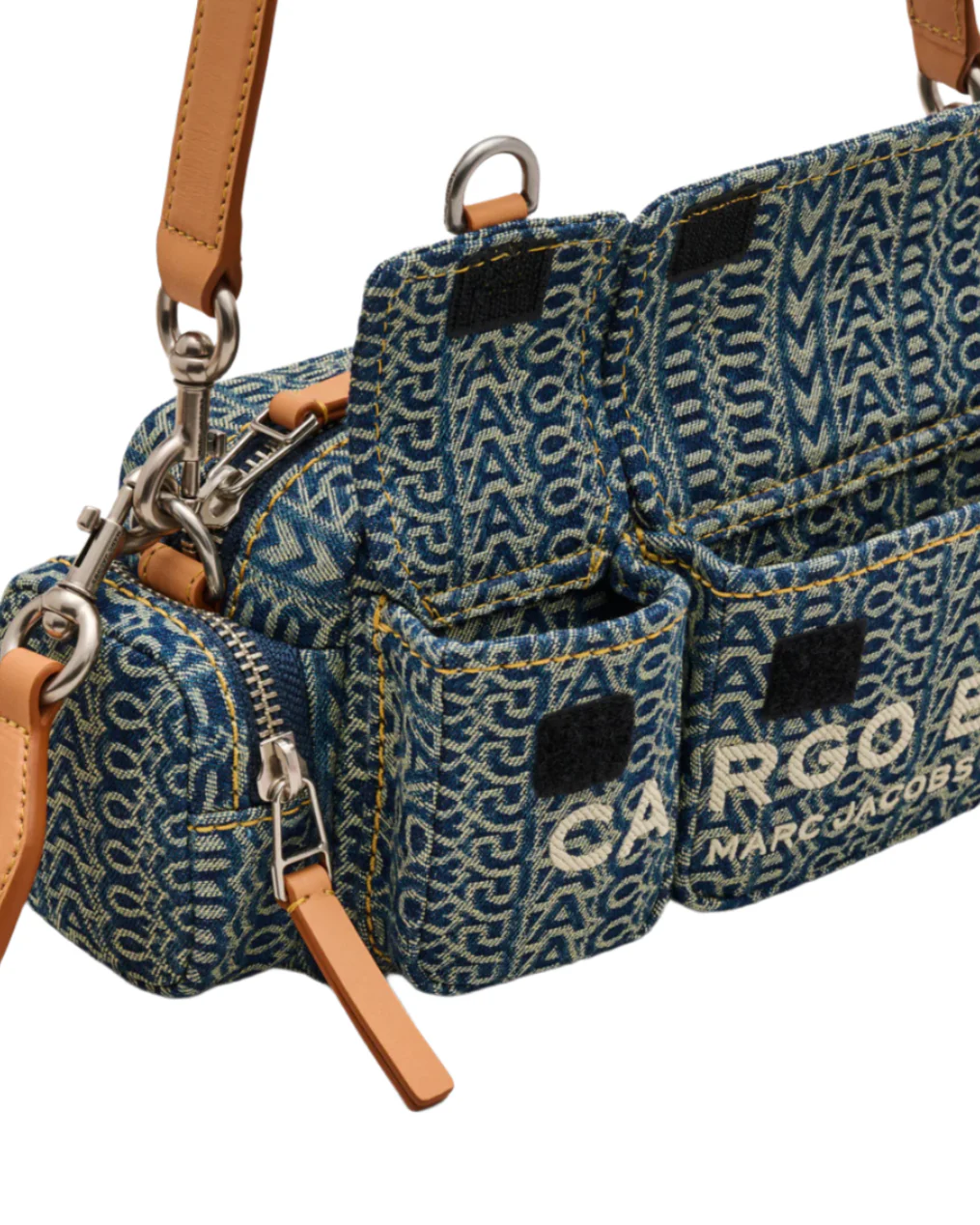 Marc Jacobs The Cargo Monogram Denim Shoulder Handbag - Image 6
