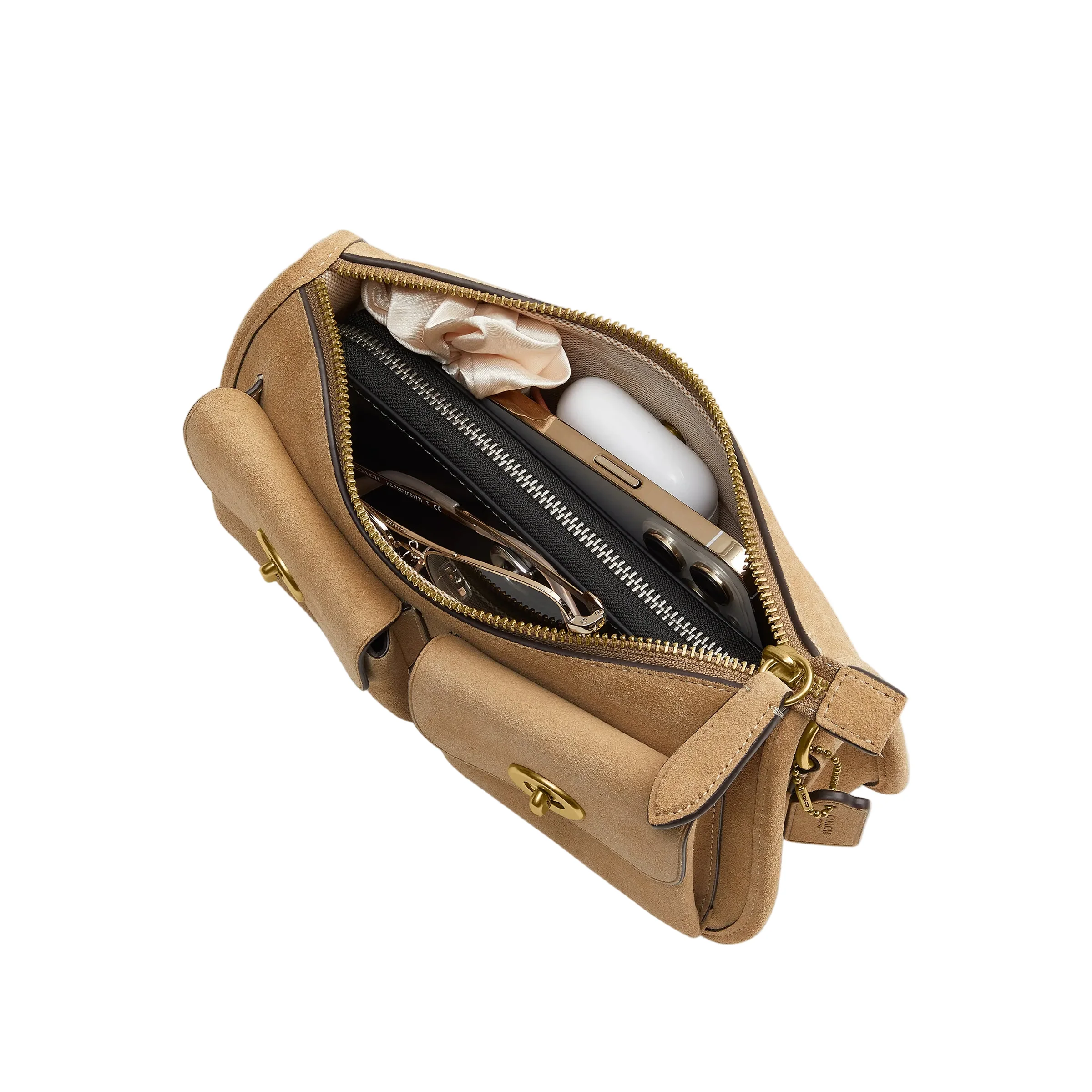 COACH Twin Turnlock Waverly Shoulder Handbag - Image 5