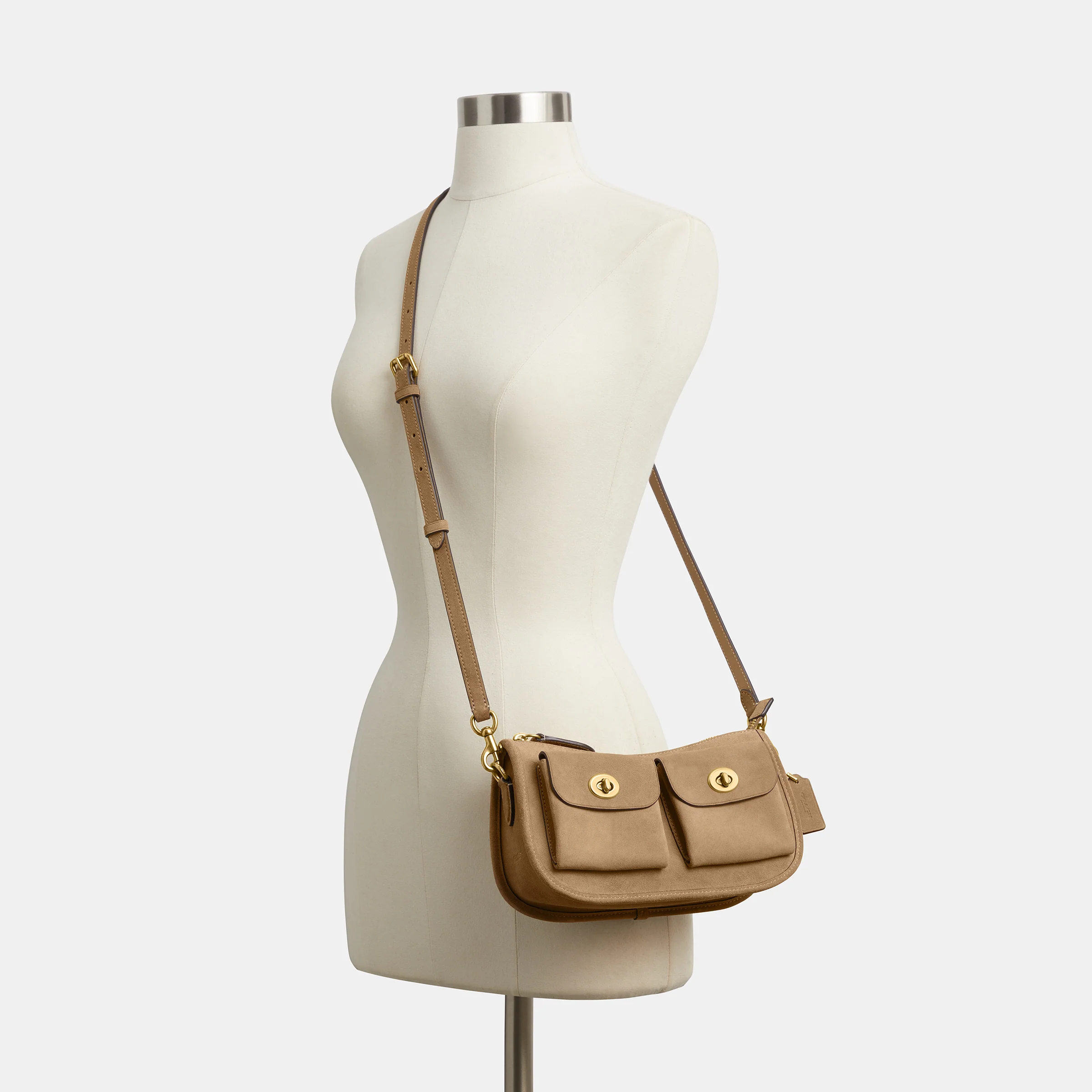 COACH Twin Turnlock Waverly Shoulder Handbag - Image 6