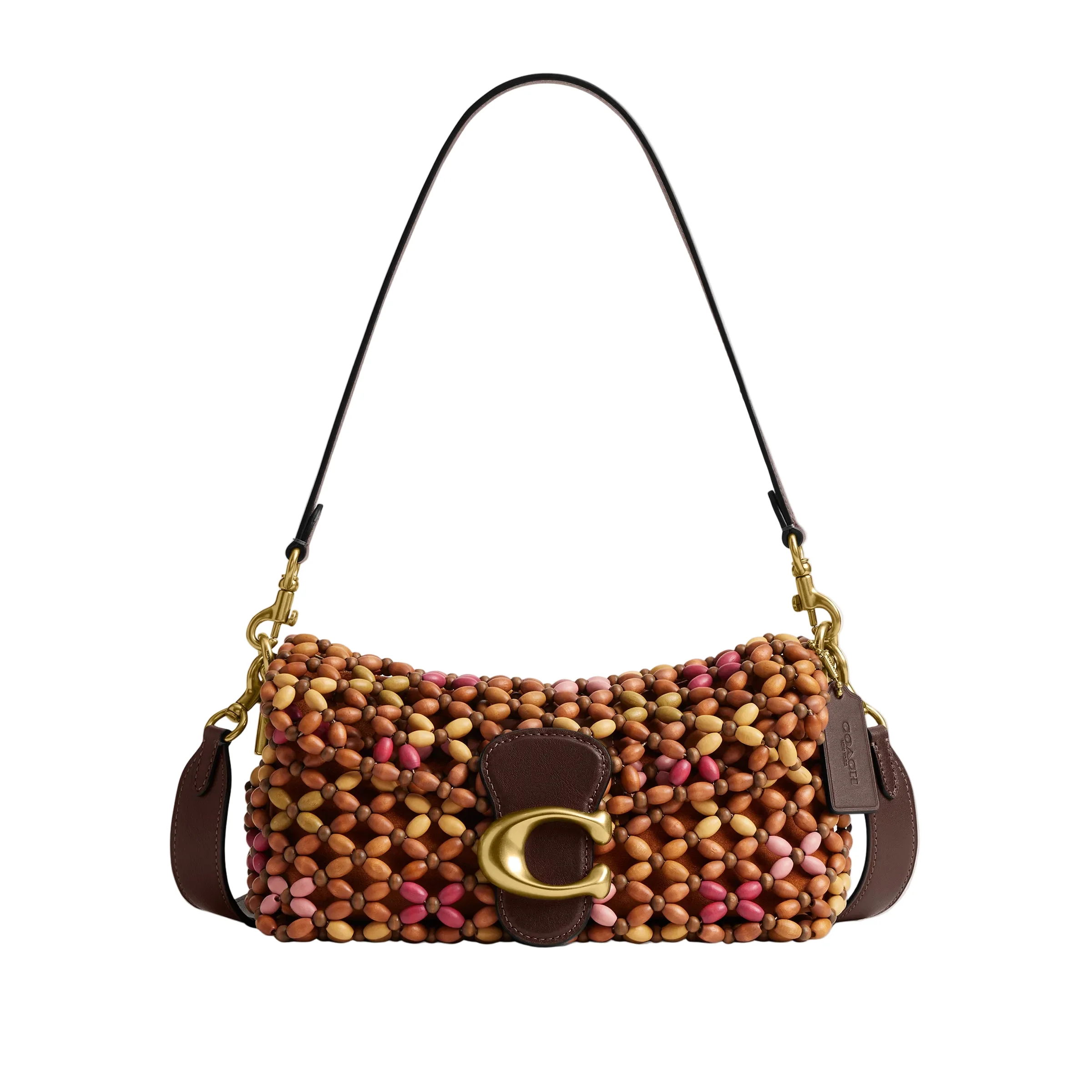 COACH Wooden Beaded Tabby 26 Shoulder Handbag