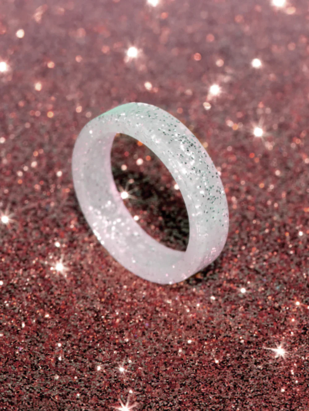 QALO Womens Jelly Smooth Ring - Size 8 - Image 4