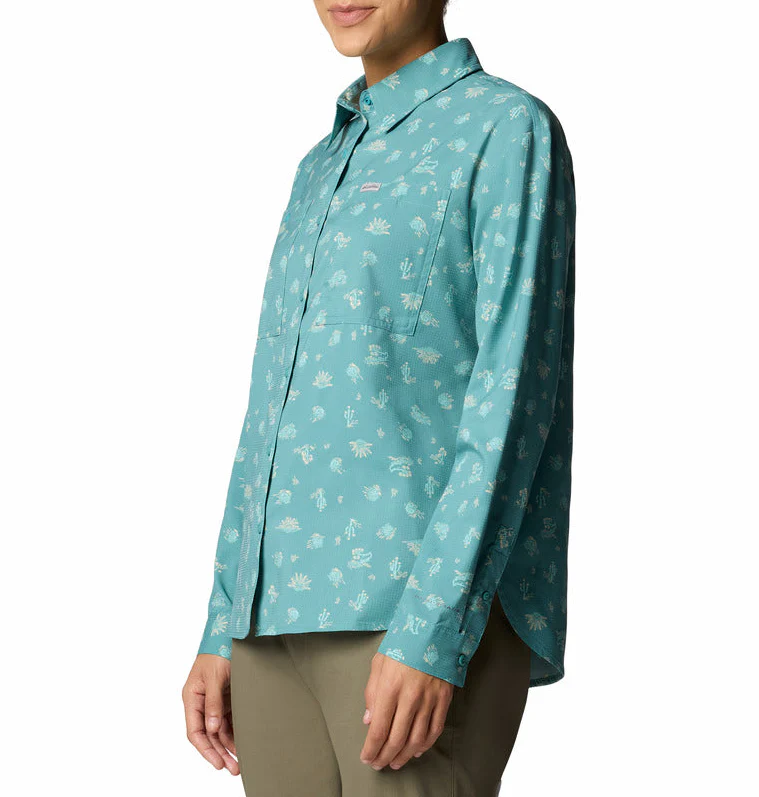 Columbia Womens Silver Ridge Utility Patterned Long Sleeve Shirt - Image 3