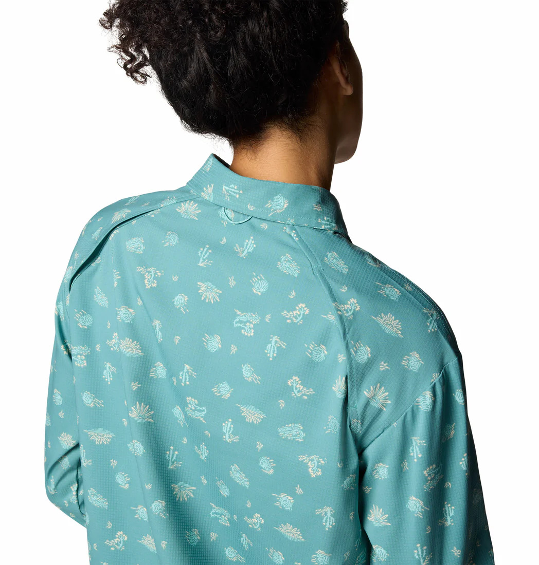 Columbia Womens Silver Ridge Utility Patterned Long Sleeve Shirt - Image 4