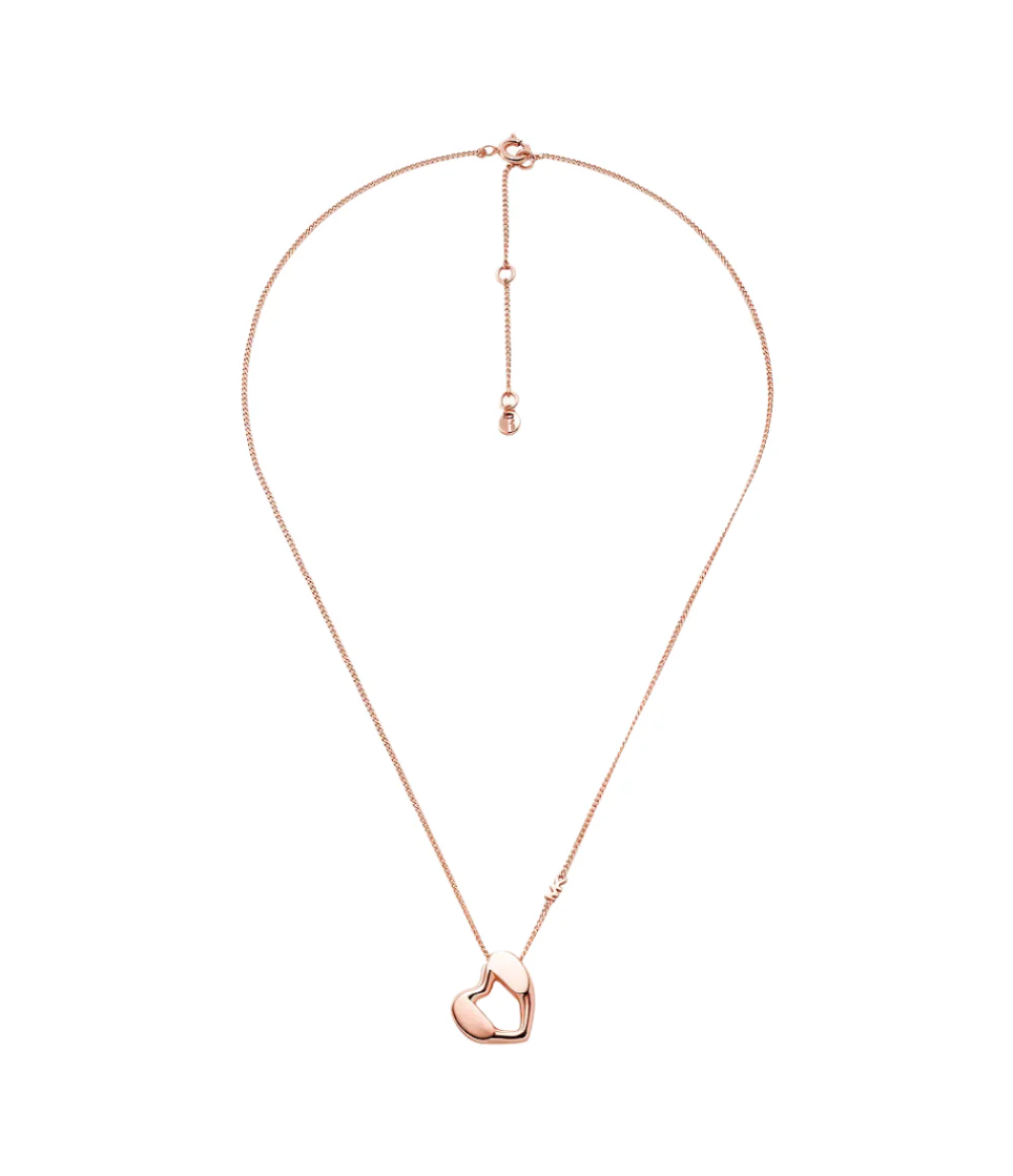 Michael Kors Rose Gold-Plated Heart Pendant Necklace - Image 2