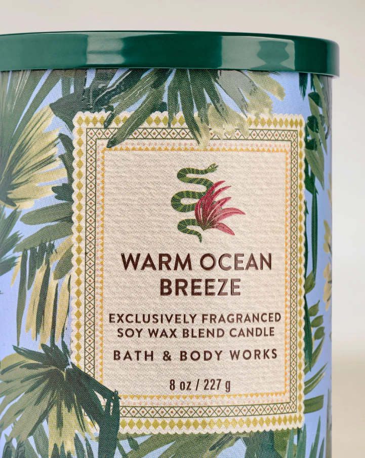 Bath & Body Works Single Wick Candle - Warm Ocean Breeze - Image 2
