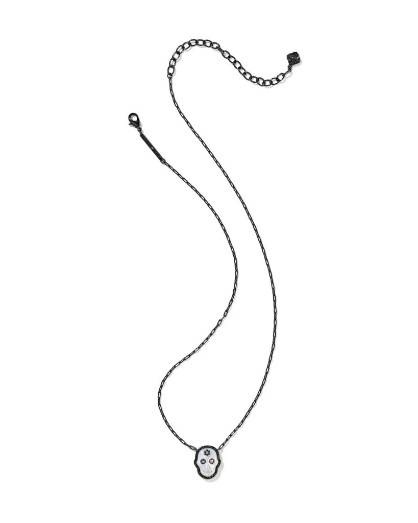 Kendra Scott Skeleton Gunmetal Short Pendant Necklace - Image 2
