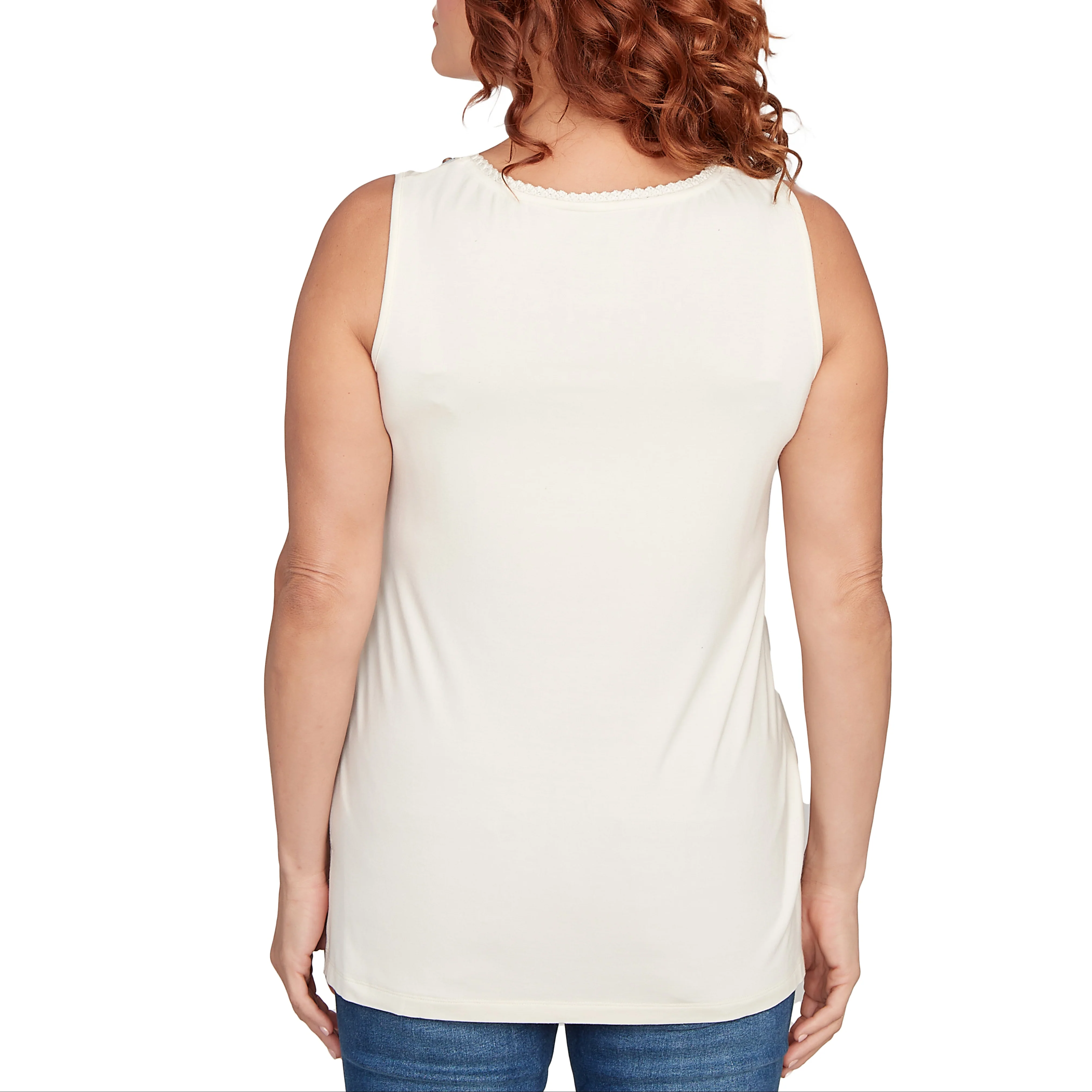 Ruby Rd. Womens Solid Sleeveless Knit Top - Image 3