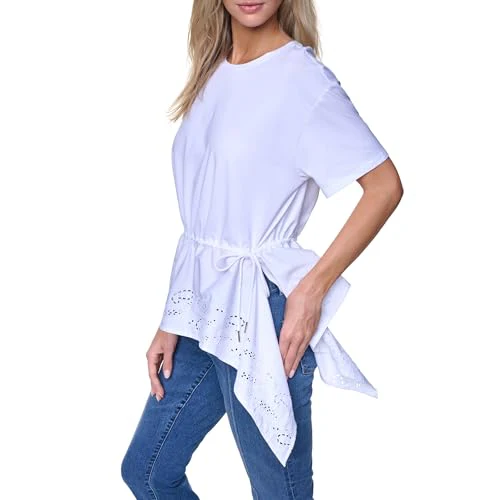 Nautica Womens Solid V-Neck Short Sleeve T-Shirt - Image 3