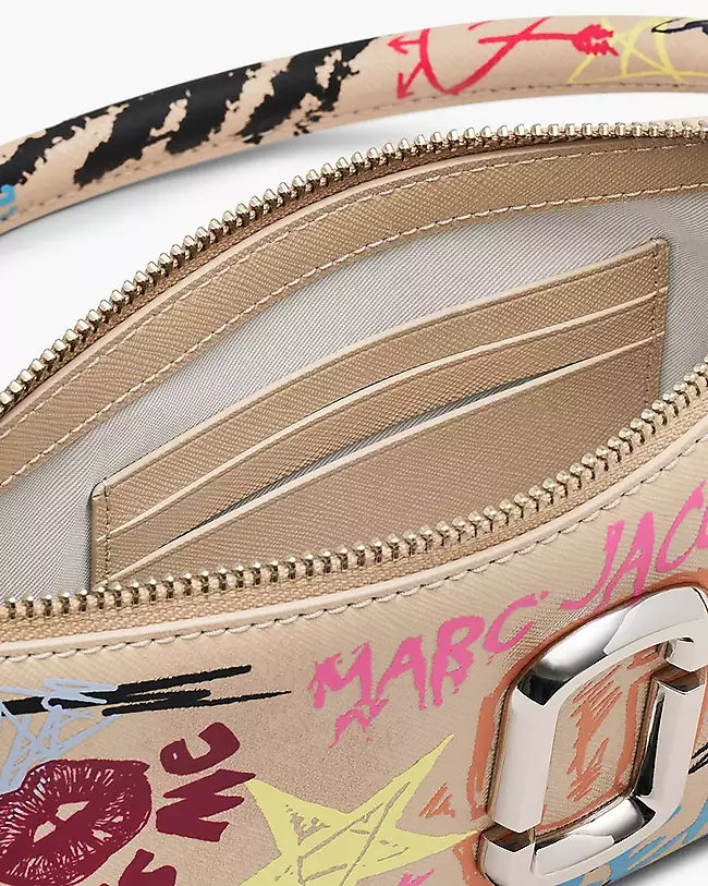 Marc Jacobs The Punk Scribble Snapshot Convertible Shoulder Handbag - Image 3