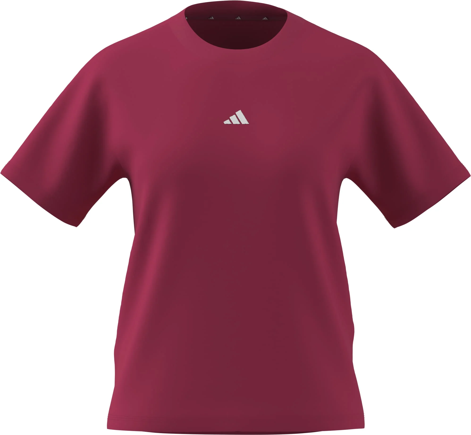 adidas Womens Essentials Small Logo Cotton Short Sleeve T-Shirt - Image 2