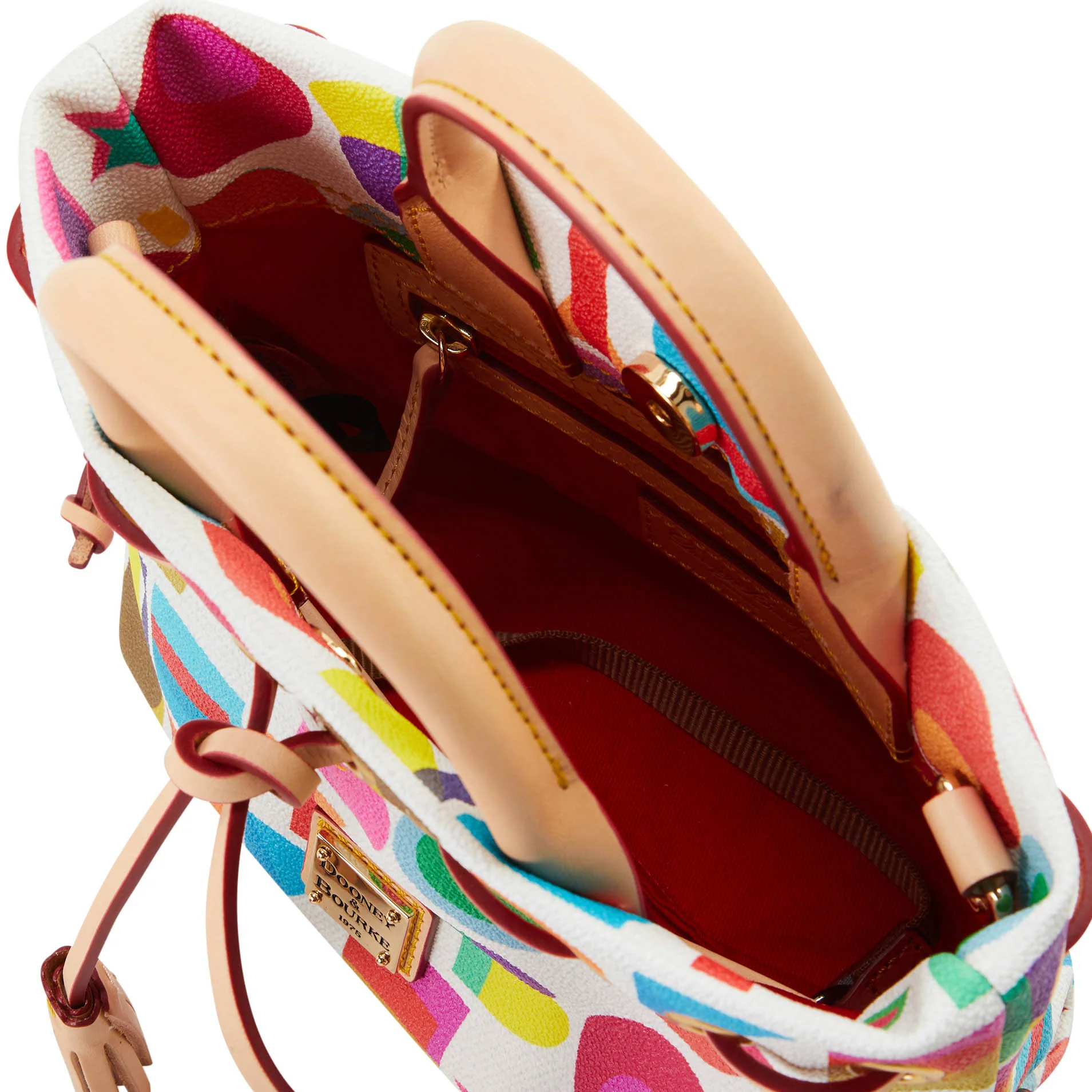 Dooney & Bourke Art Deco Small Tassel Tote Handbag - Image 3