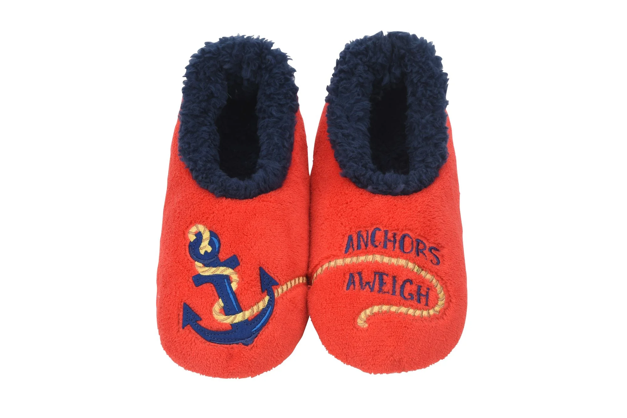 Snoozies Mens Anchors Aweigh Pairable Slippers