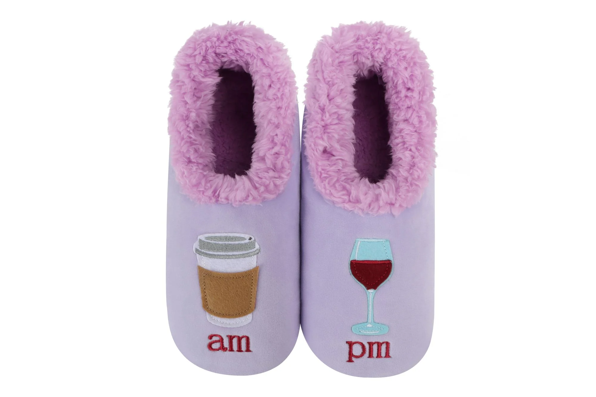 Snoozies Womens Lavender AM PM Pairable Slippers