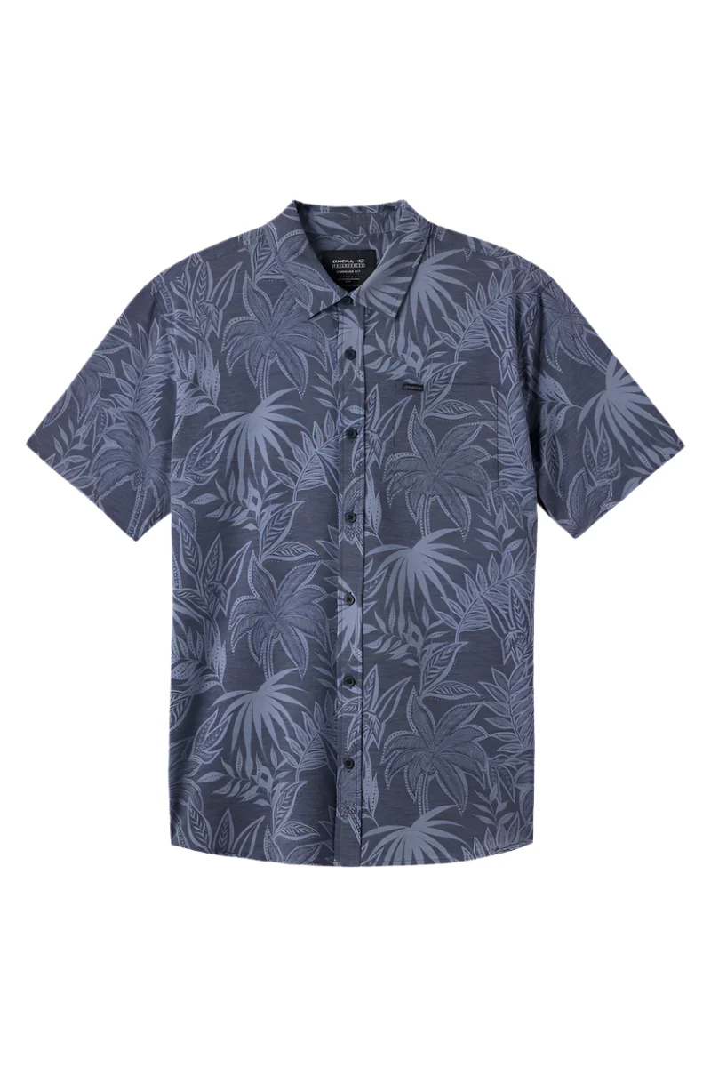 O'Neill Mens TRVLR Upf Traverse Standard Woven Short Sleeve Button Down Shirt