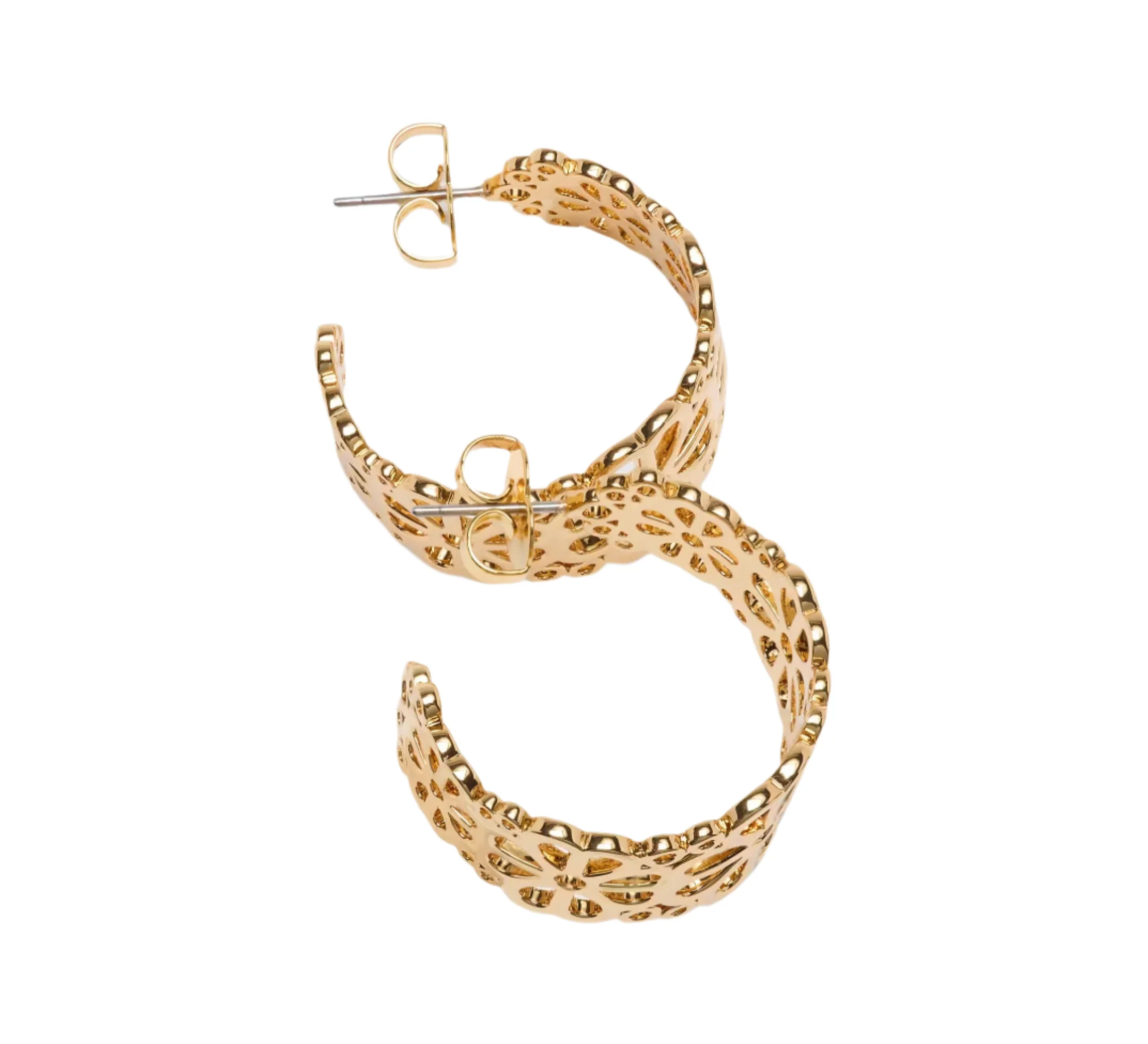 Kate Spade Spade Flower Lace Hoop Earrings - Image 2