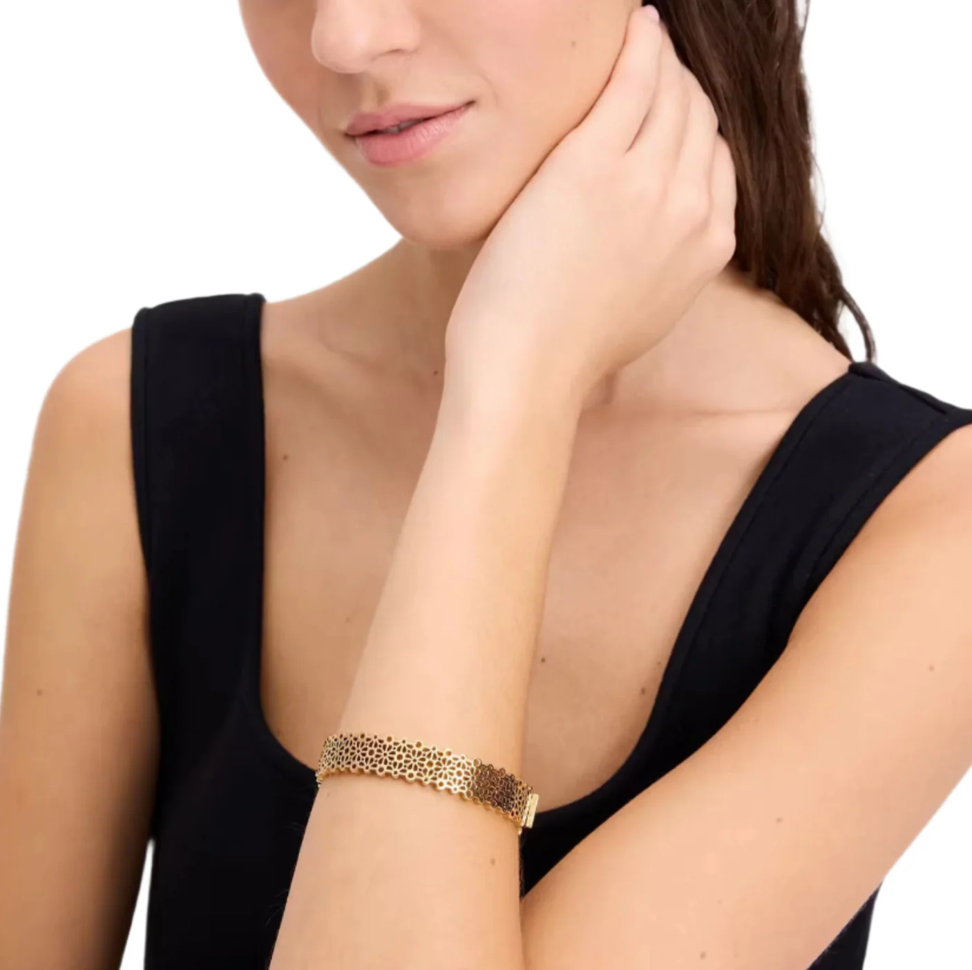 Kate Spade Spade Flower Lace Thin Bangle Bracelet - Image 2