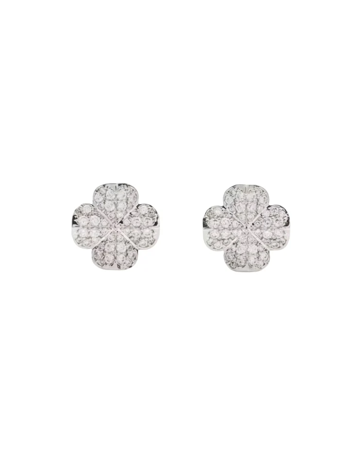 Kate Spade Spade Flower Pave Stud Earrings