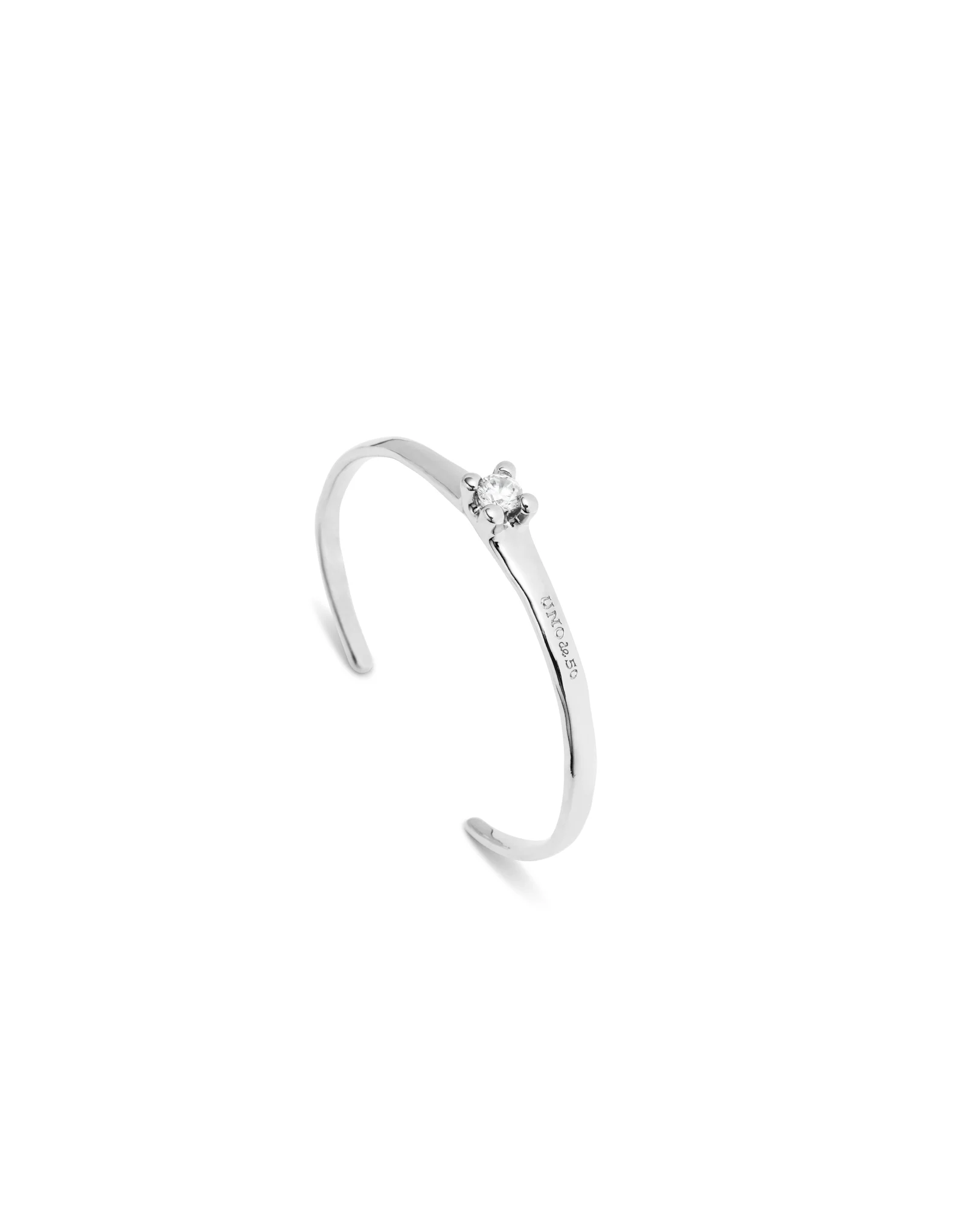 UNOde50 Spiritual Silver-Plated Cubic Zirconia Cuff Bracelet - Medium - Image 3