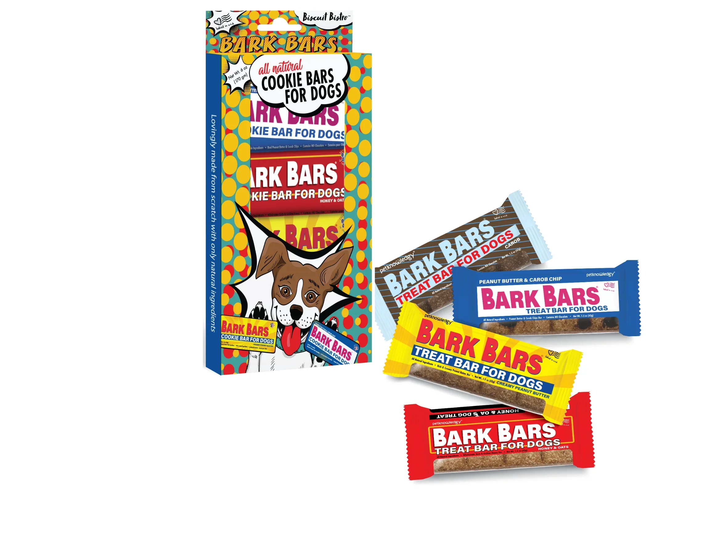 Spunky Pup Bar Bars Dog Treat Bar Variety Pack - 4 ct. - Image 2