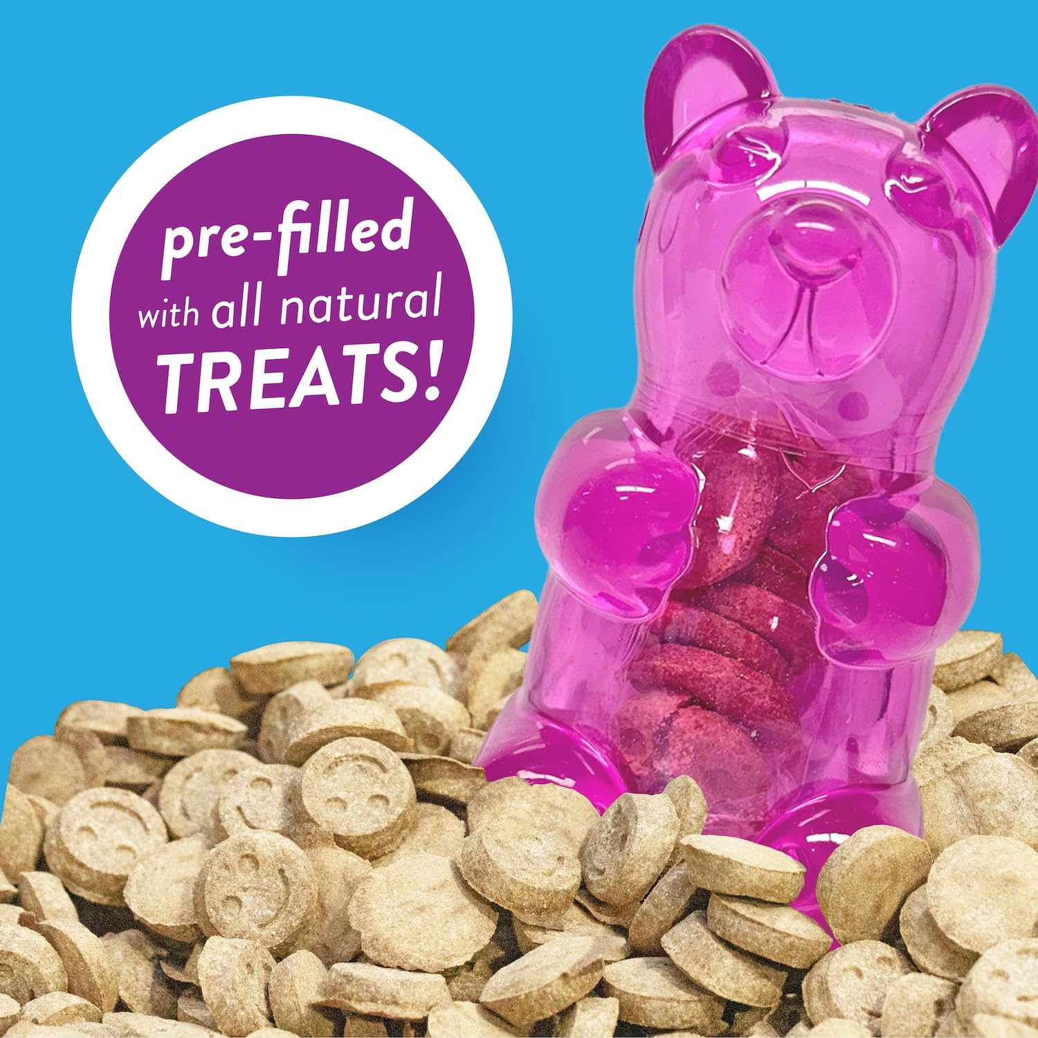 Spunky Pup Spunky Bear Interactive Dog Toy with Treats - Large - Image 3