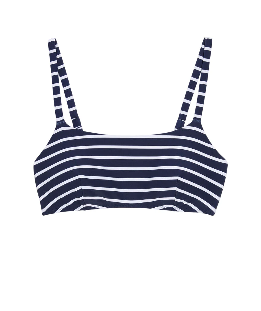 Vineyard Vines Womens Southampton Square Neck Bikini Top