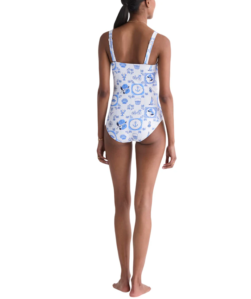 Vineyard Vines Womens Southampton Square Neck One-Piece - Image 4