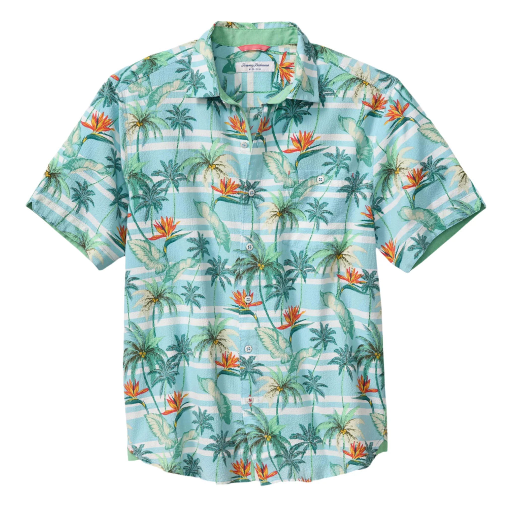 Tommy Bahama Mens Nova Wave Palmero Stripe Short Sleeve Shirt
