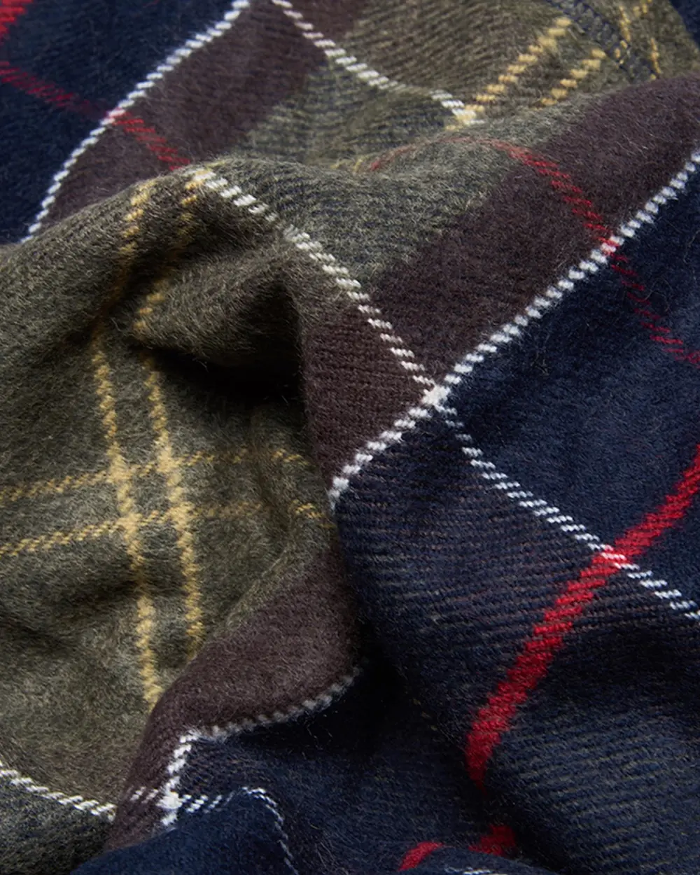 Barbour Womens Staffin Tartan Serape Scarf - Image 2