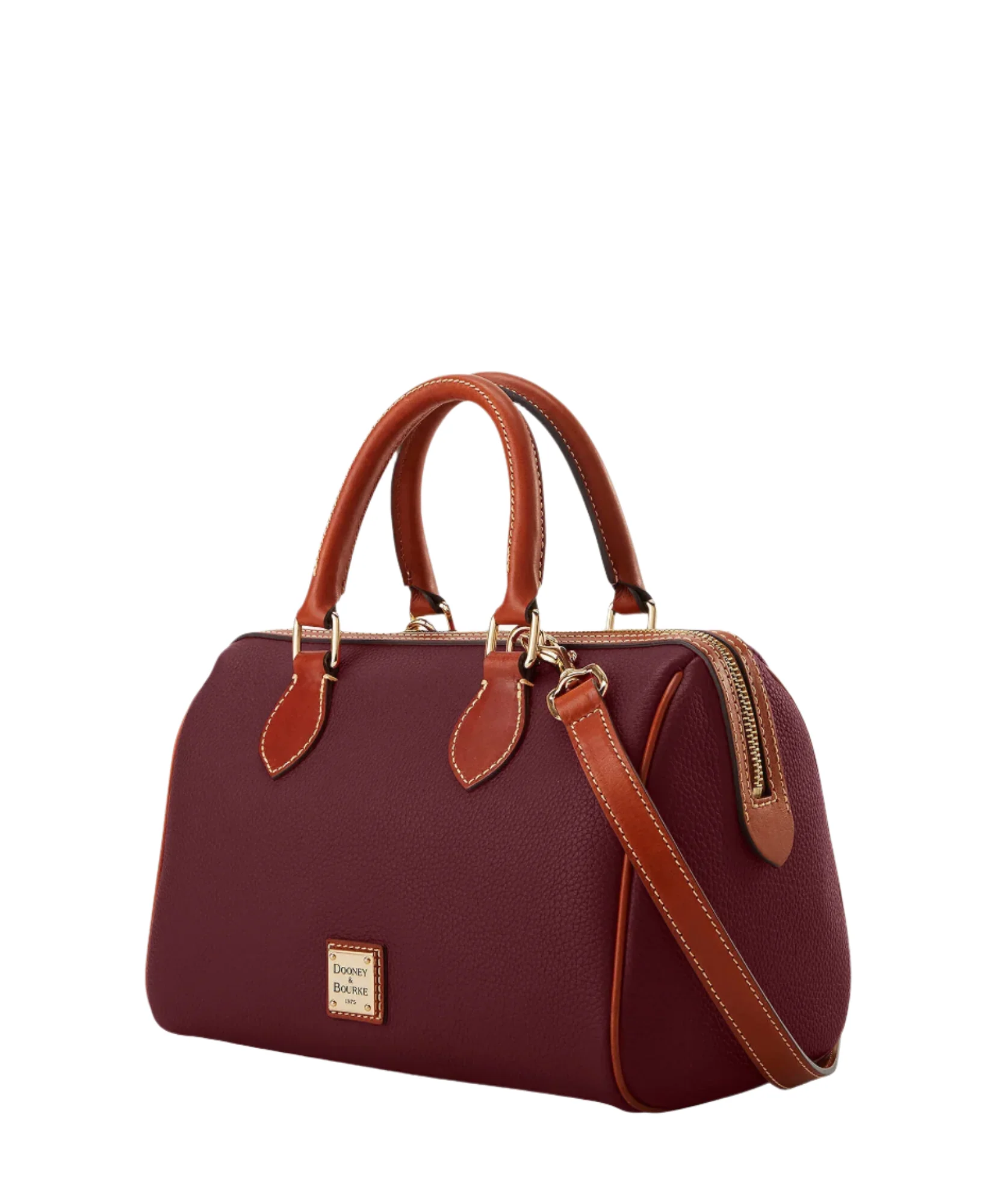 Dooney & Bourke Pebble Grain Barrel Satchel Handbag - Image 2