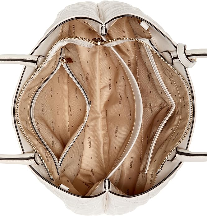 GUESS Edita Triple Compartment Satchel Handbag - Image 4