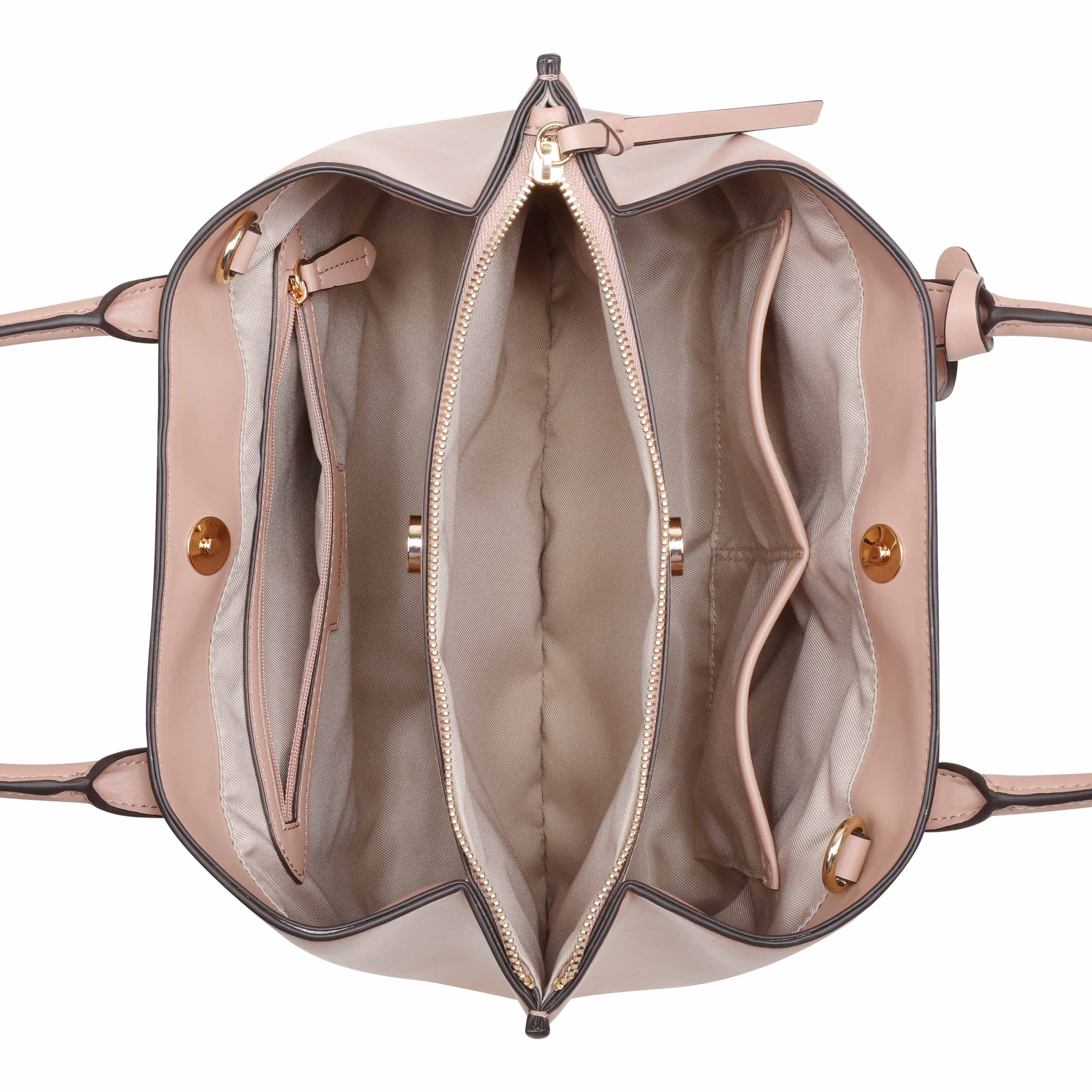 Nine West Leonel Triple Compartment Satchel Handbag - Image 4