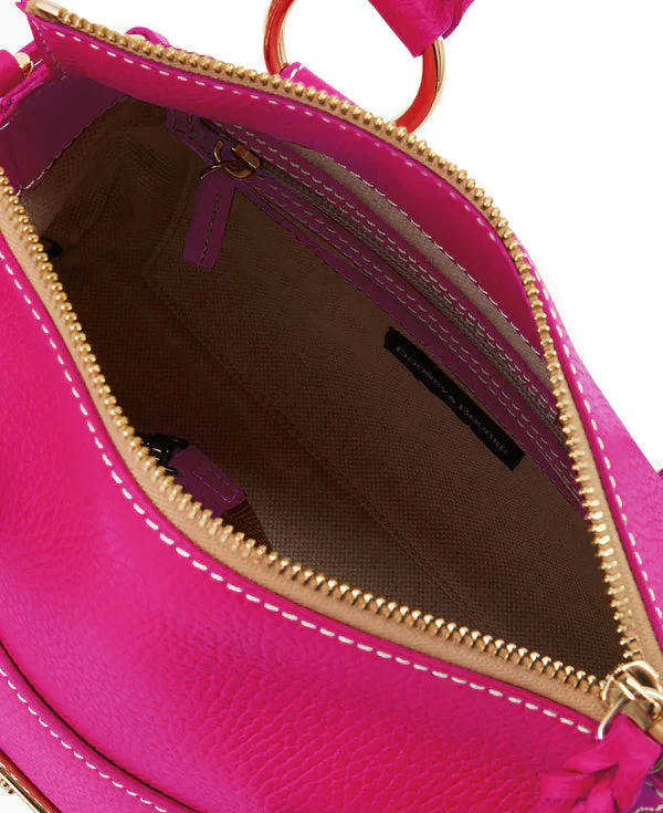 Dooney & Bourke Lucca Leather Pocket Satchel Handbag - Image 4