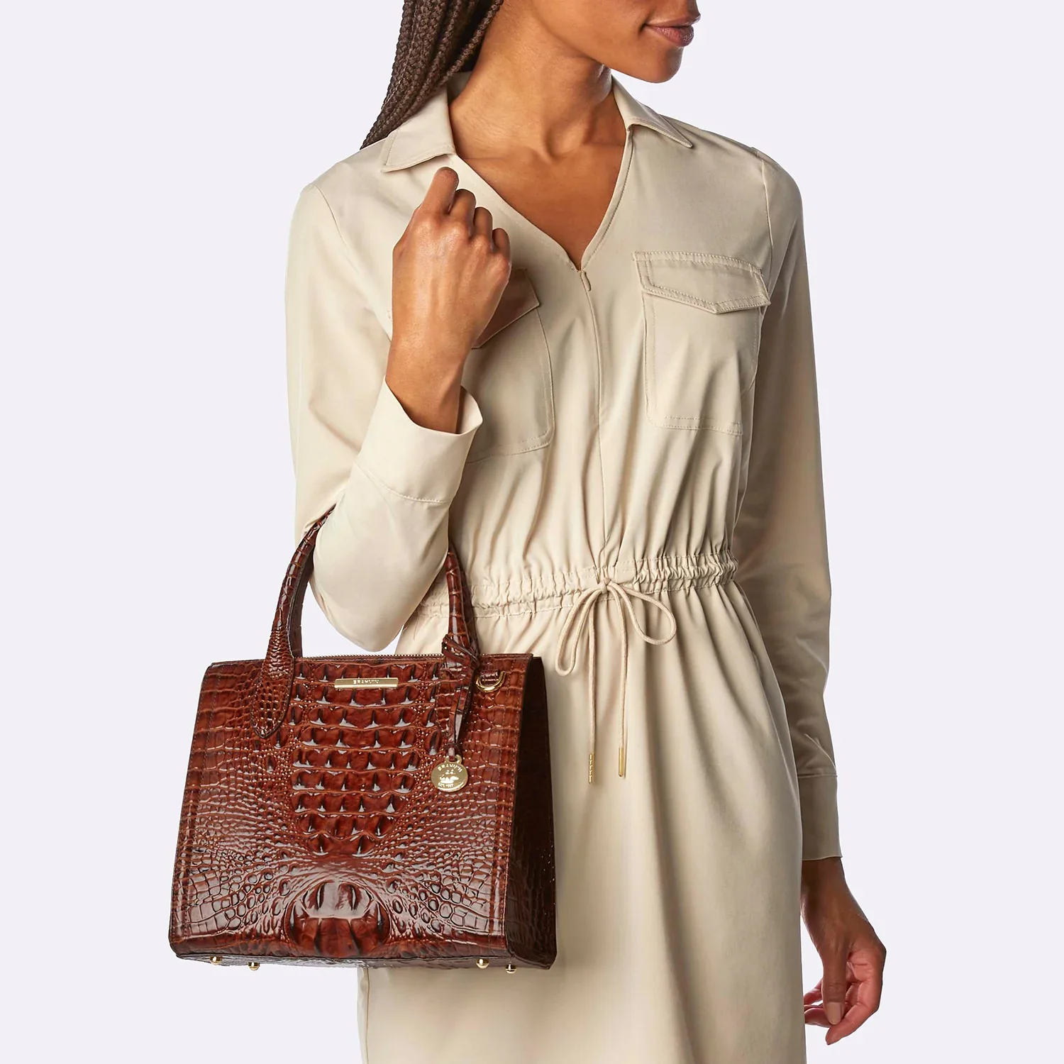 BRAHMIN Small Caroline Satchel Handbag - Image 6