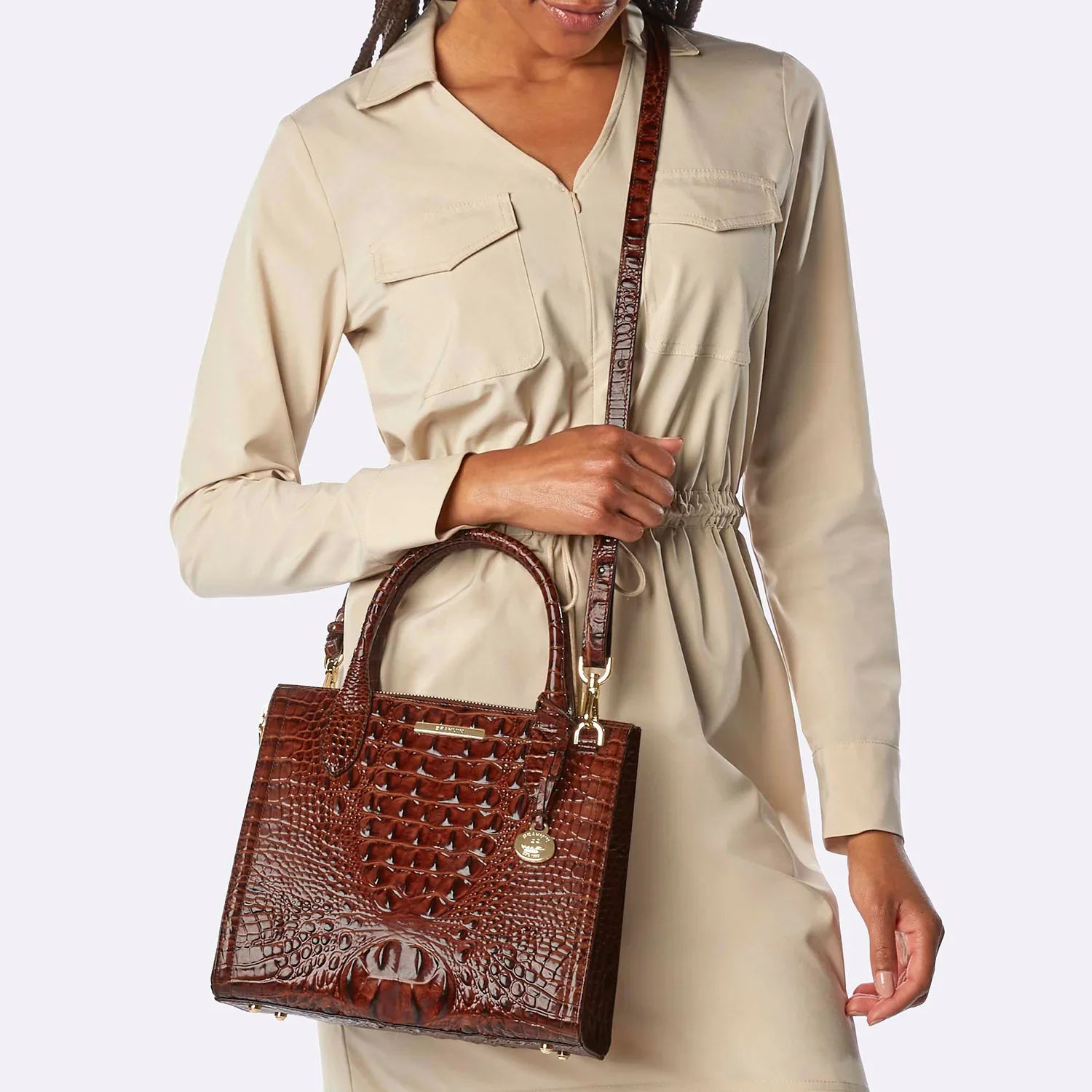 BRAHMIN Small Caroline Satchel Handbag - Image 7