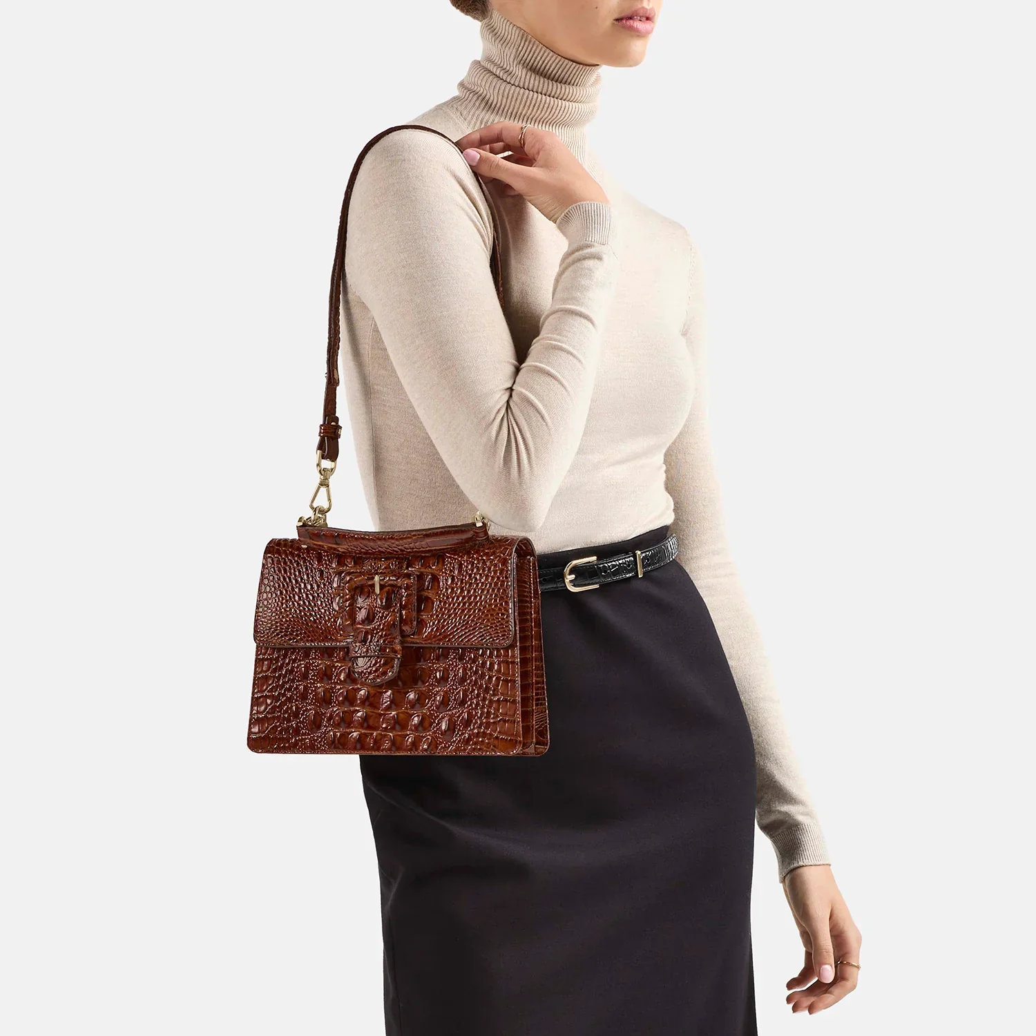 BRAHMIN Hallie Satchel Handbag - Image 7