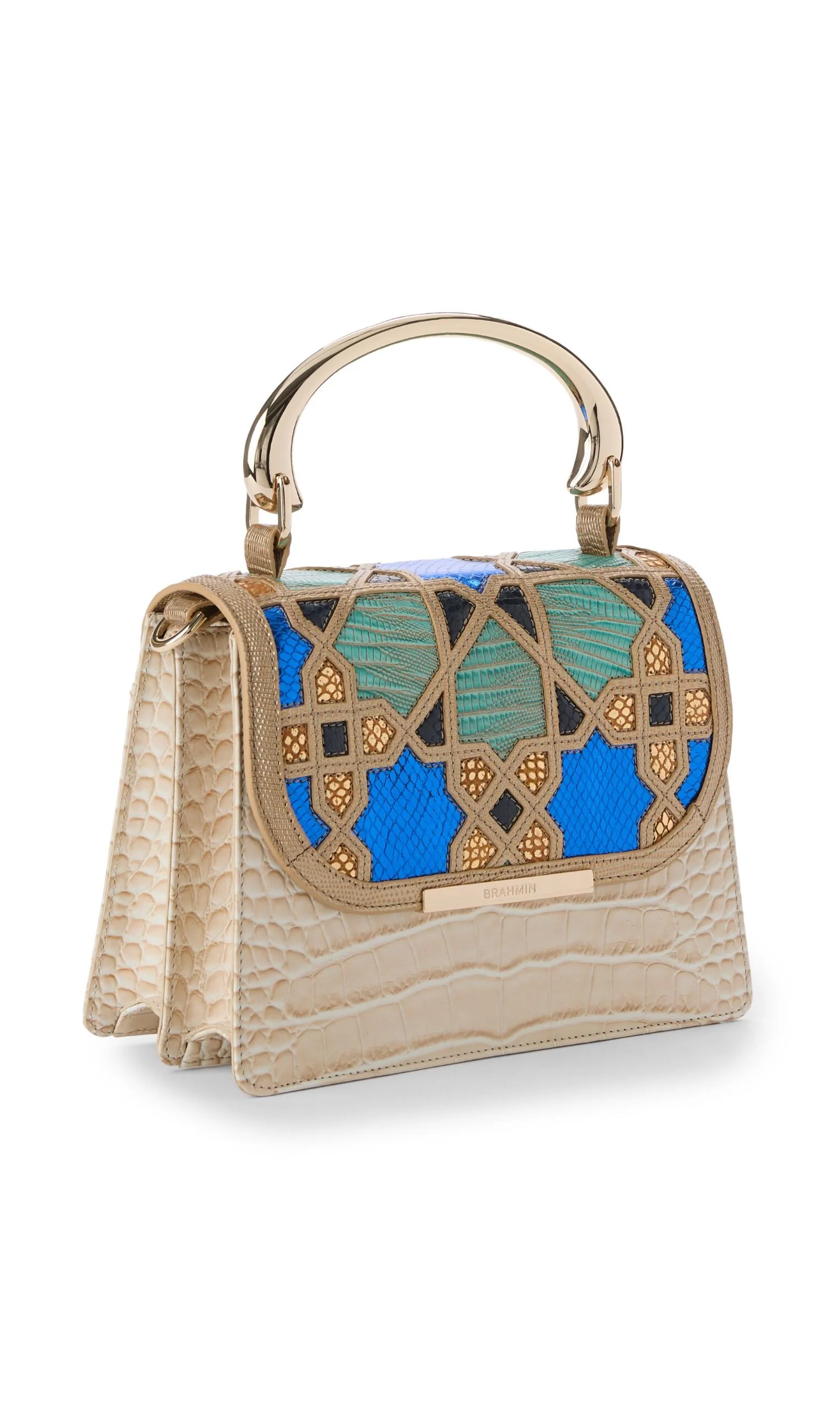 BRAHMIN Small Hallie Satchel Handbag - Image 3
